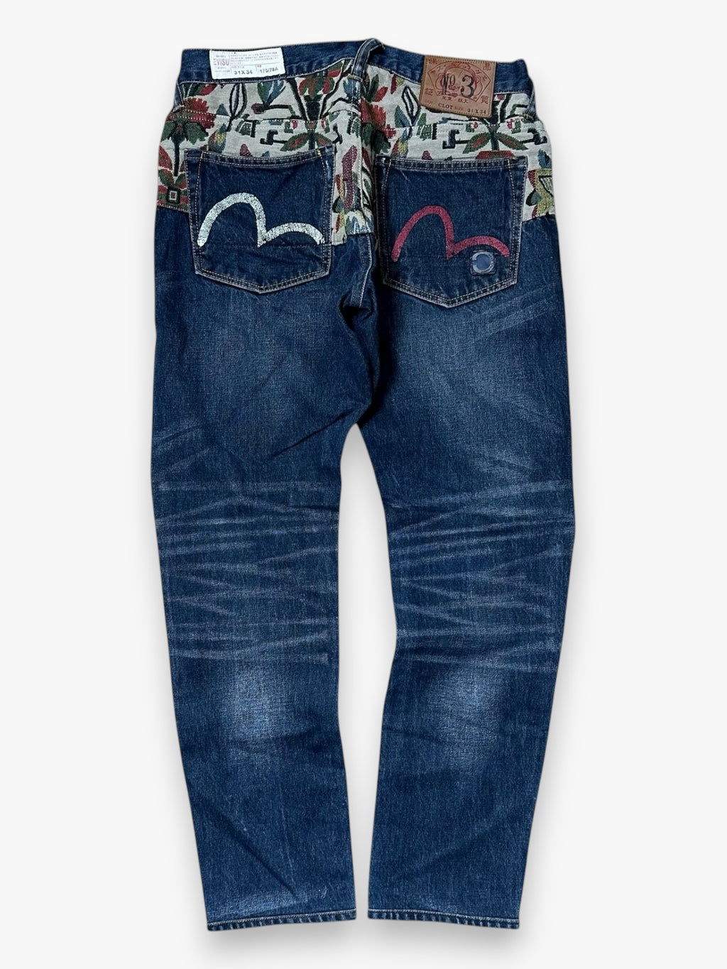 Jeans Evisu Seagull x Clot Embroidery