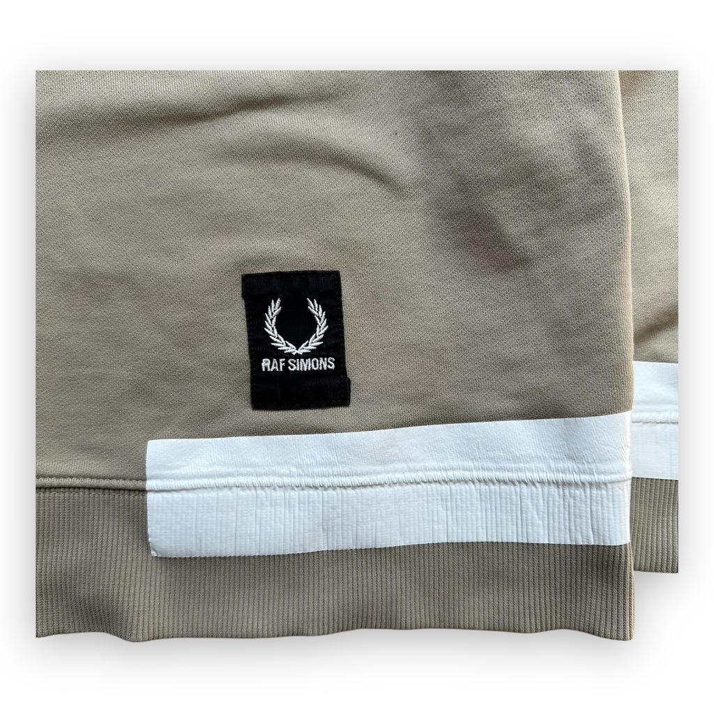Sweatshirt Hoodie Raf Simons Fred Perry Tape Details Soft Grey