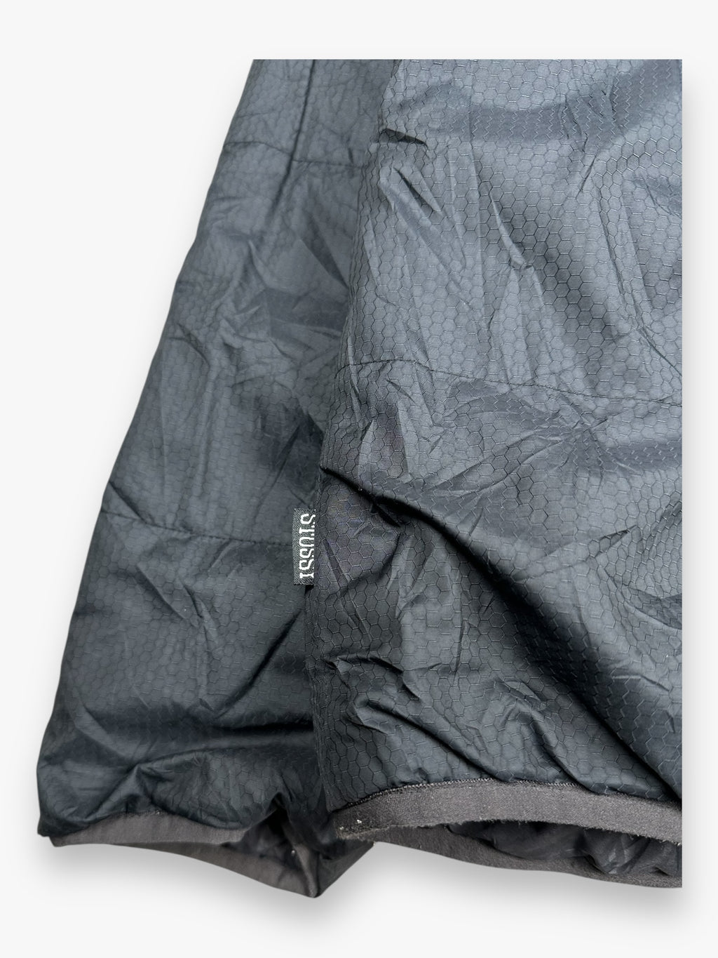 Stussy Reversible Puffer Jacket Script Black vintage