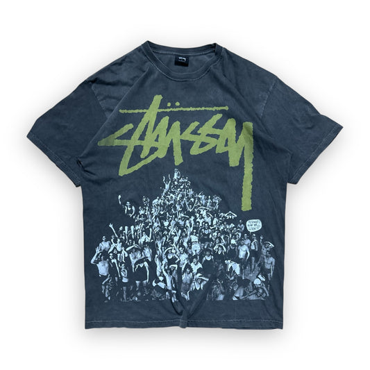 Tee Stussy Manifest Dark Grey vintage(L)