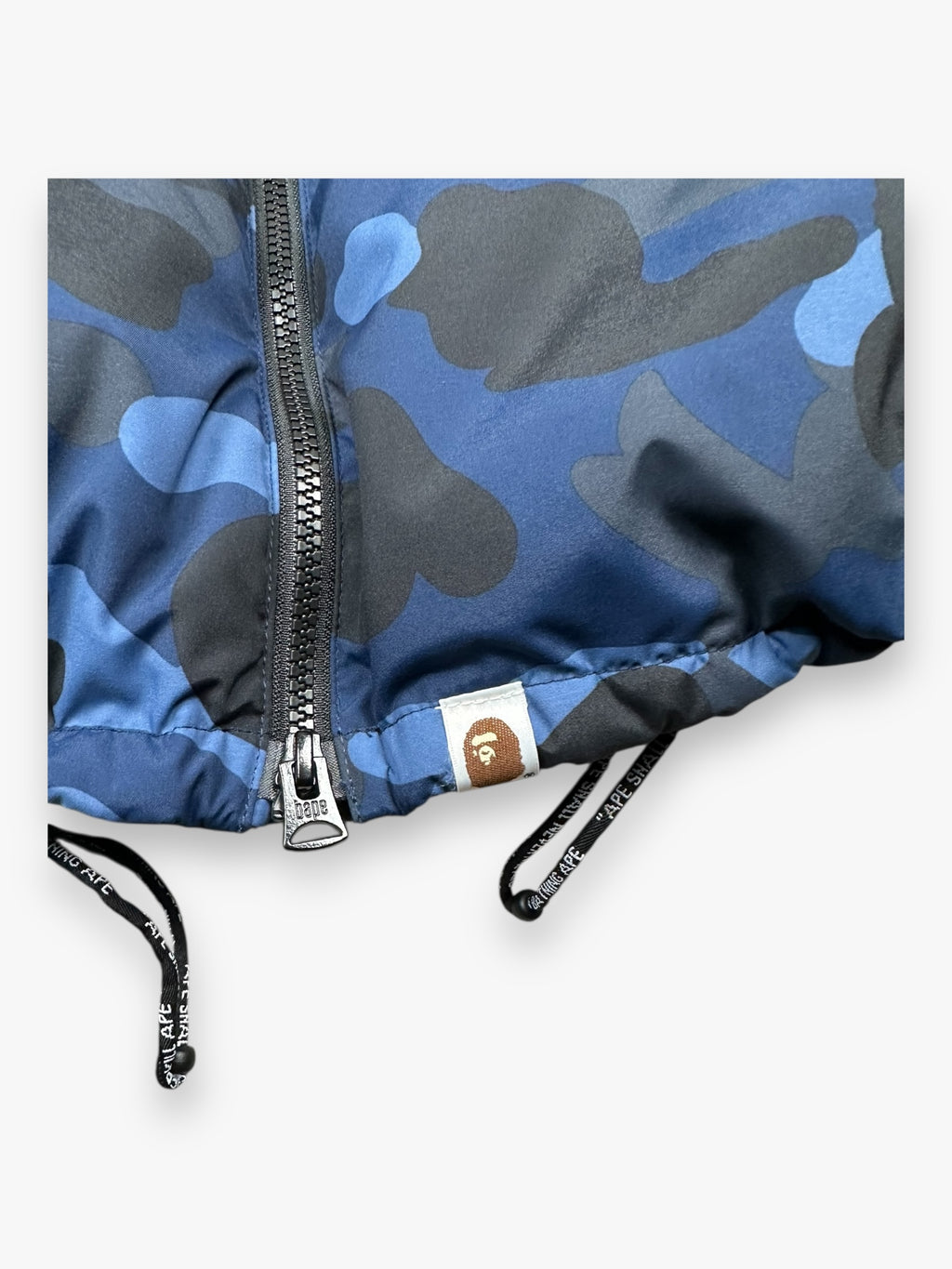 BAPE Puffer Jacket Blue Camo FW22