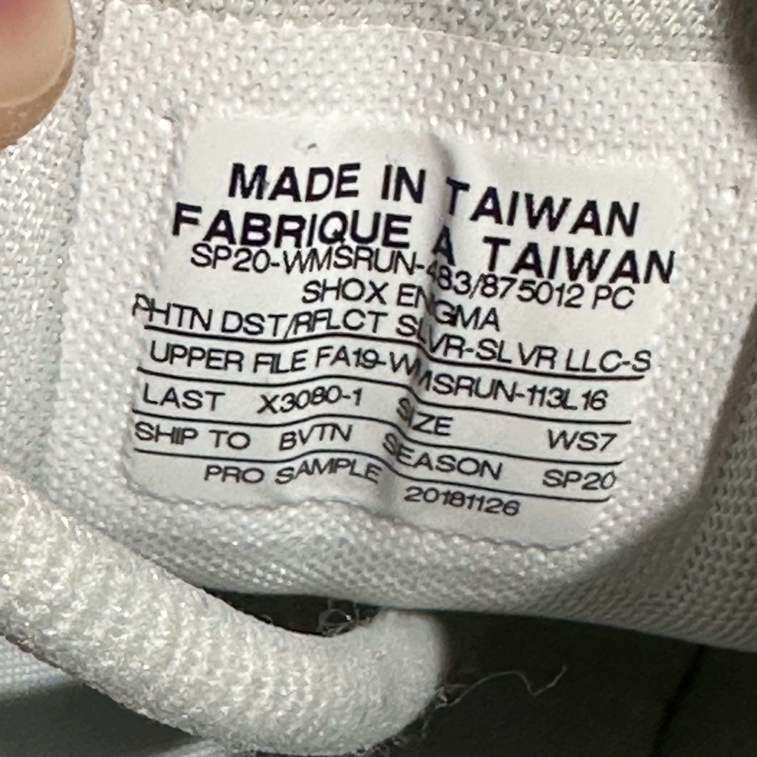 Shox Enigma SAMPLE Unreleased White Light Pink