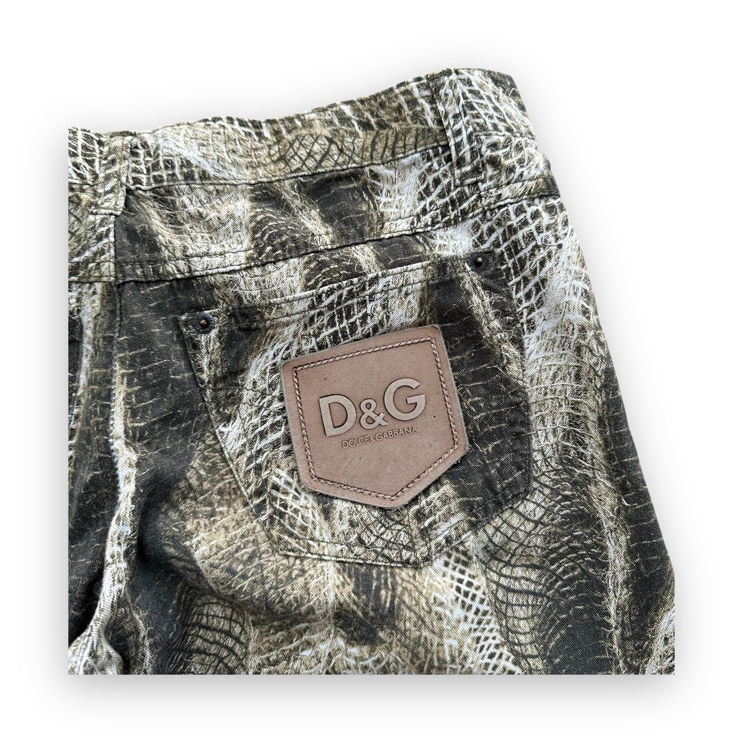 Jeans Dolce & Gabbana Snakeskin Print vintage (S)