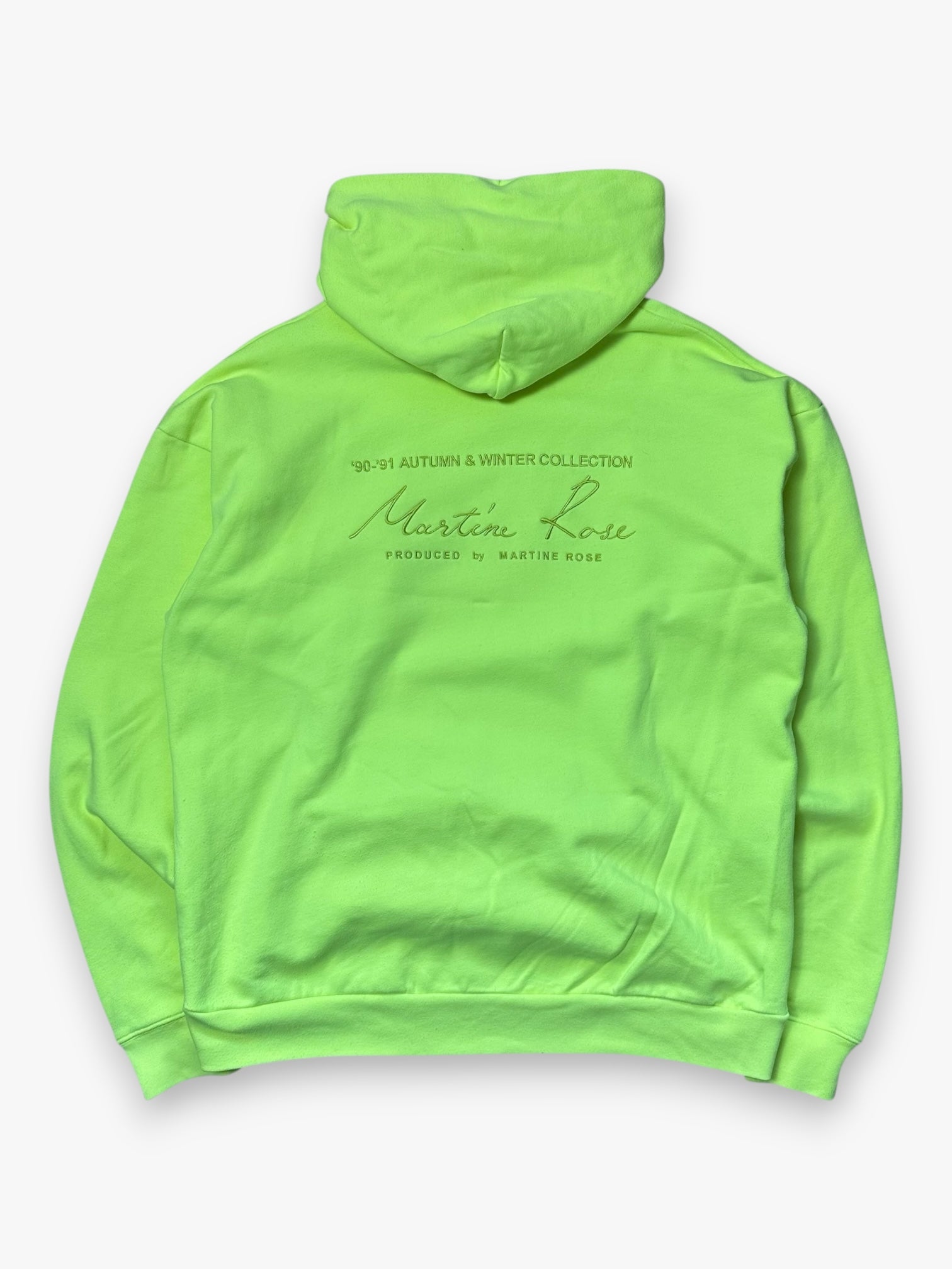 Sweatshirt Hoodie Martine Rose Embroidered Neon