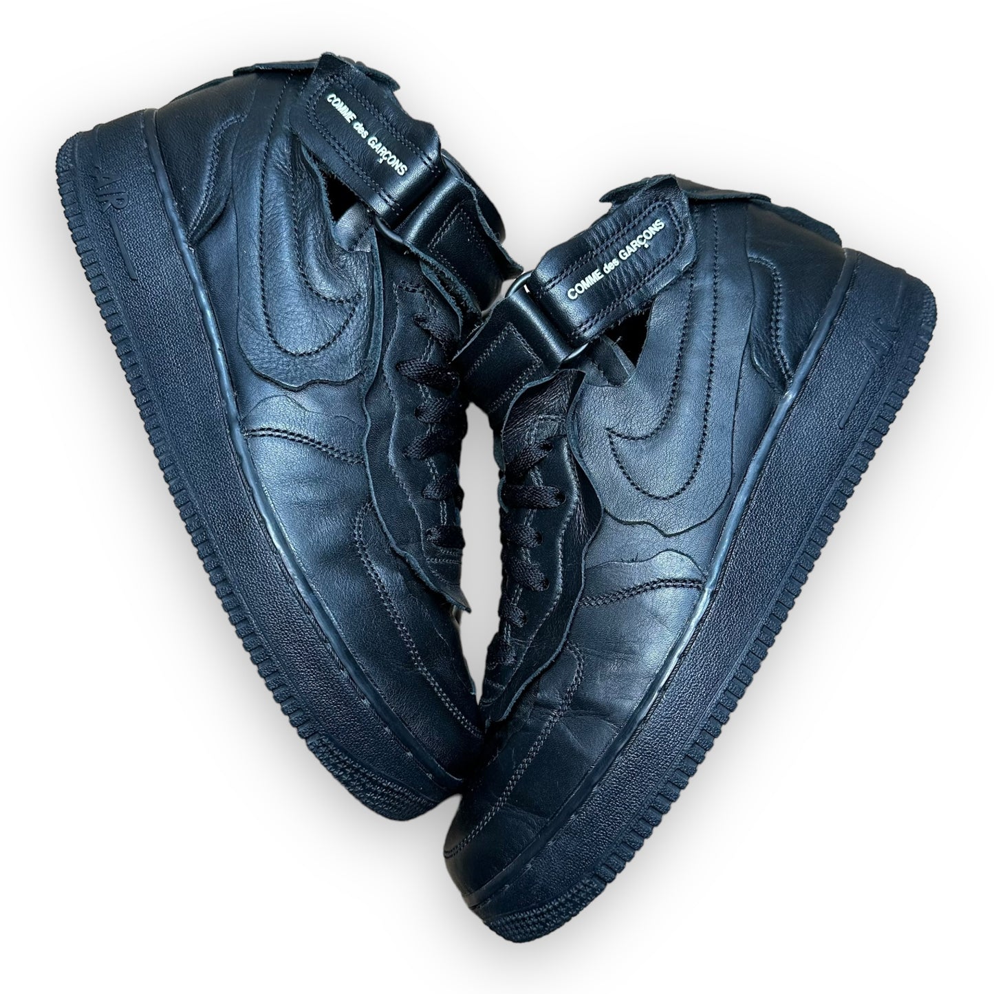 EU43 - US9.5 - UK8.5 • Air Force 1 Mid Comme des Garcons Black