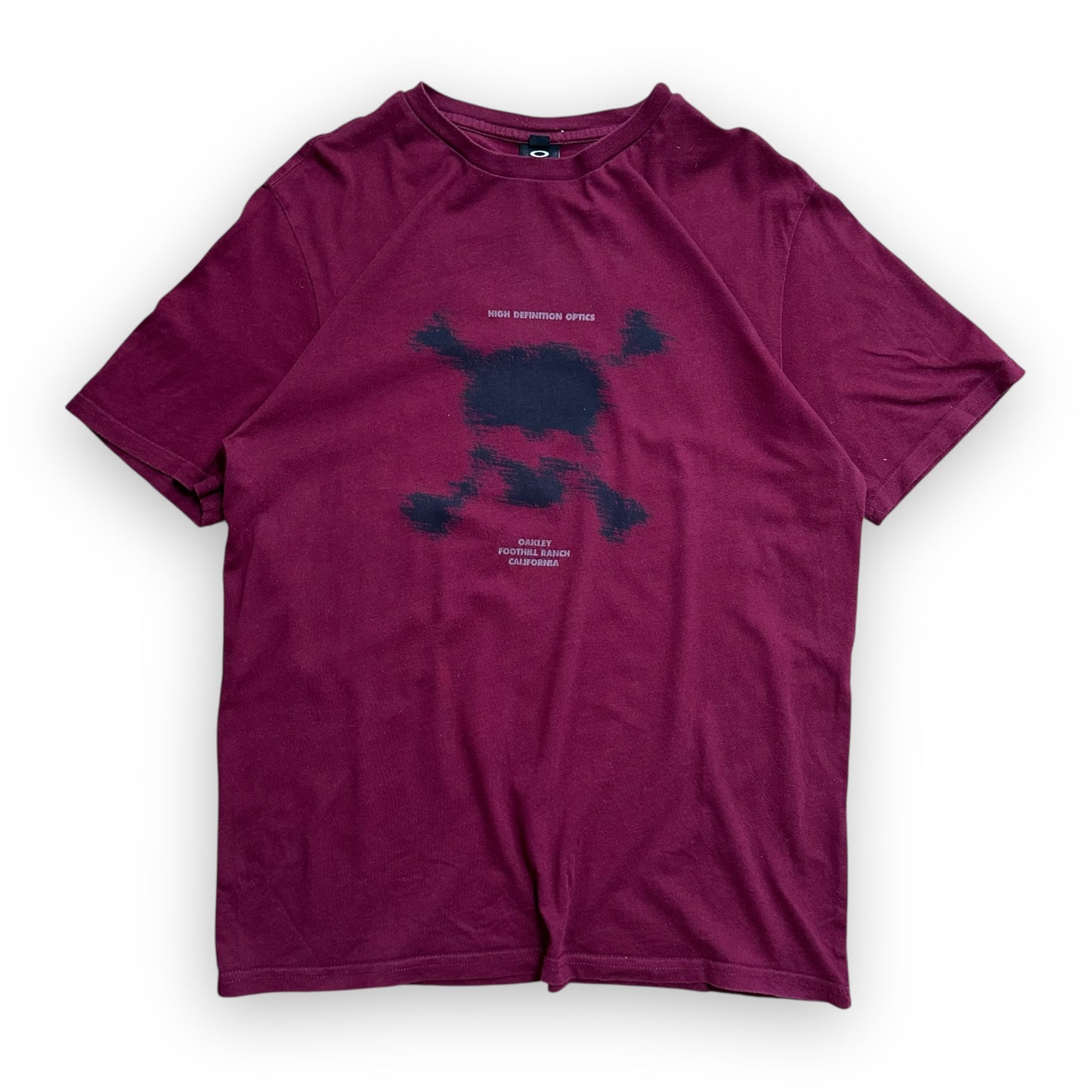 Tee Oakley Skull Face Burgundy (S)