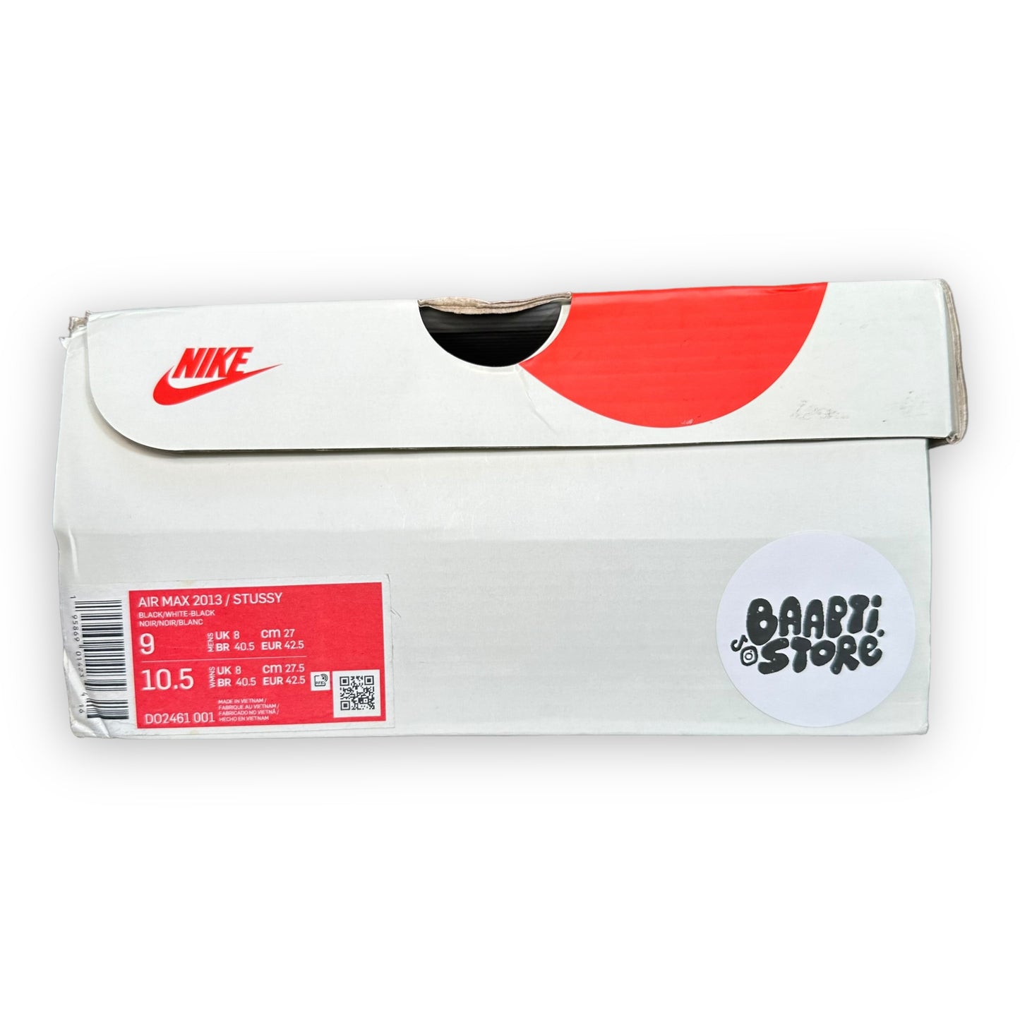 EU42.5 - US9 - UK8 • Air Max 2013 Stussy Black