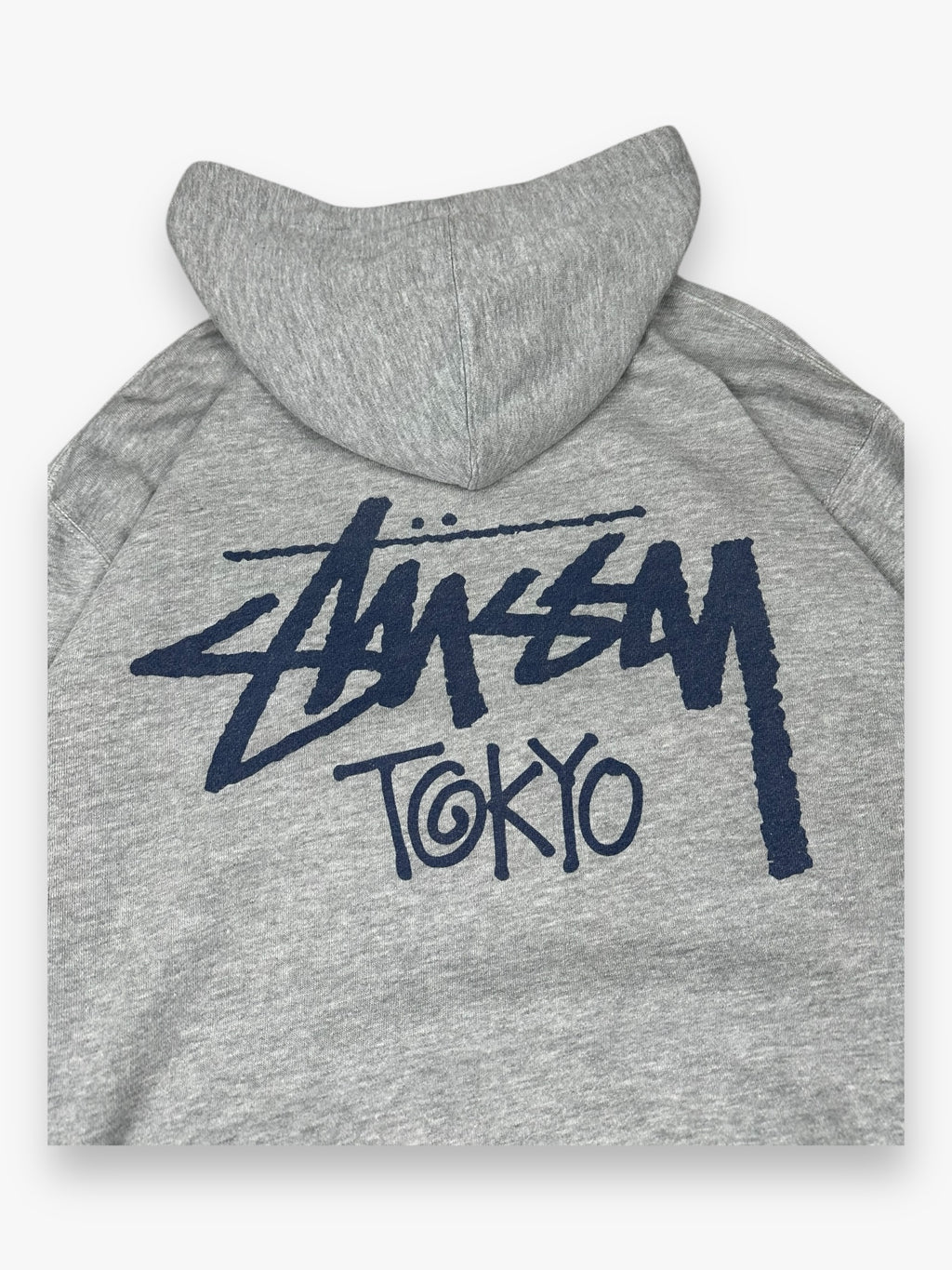 Sweatshirt Hoodie Stussy Tokyo Grey Navy vintage
