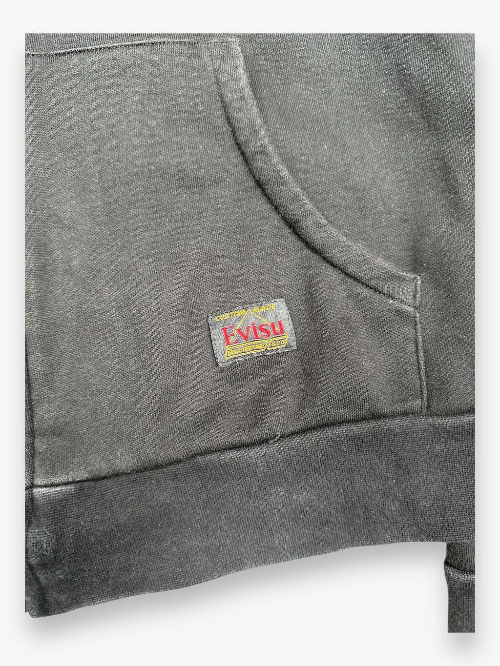 Evisu Zip Up Hoodie Black Red