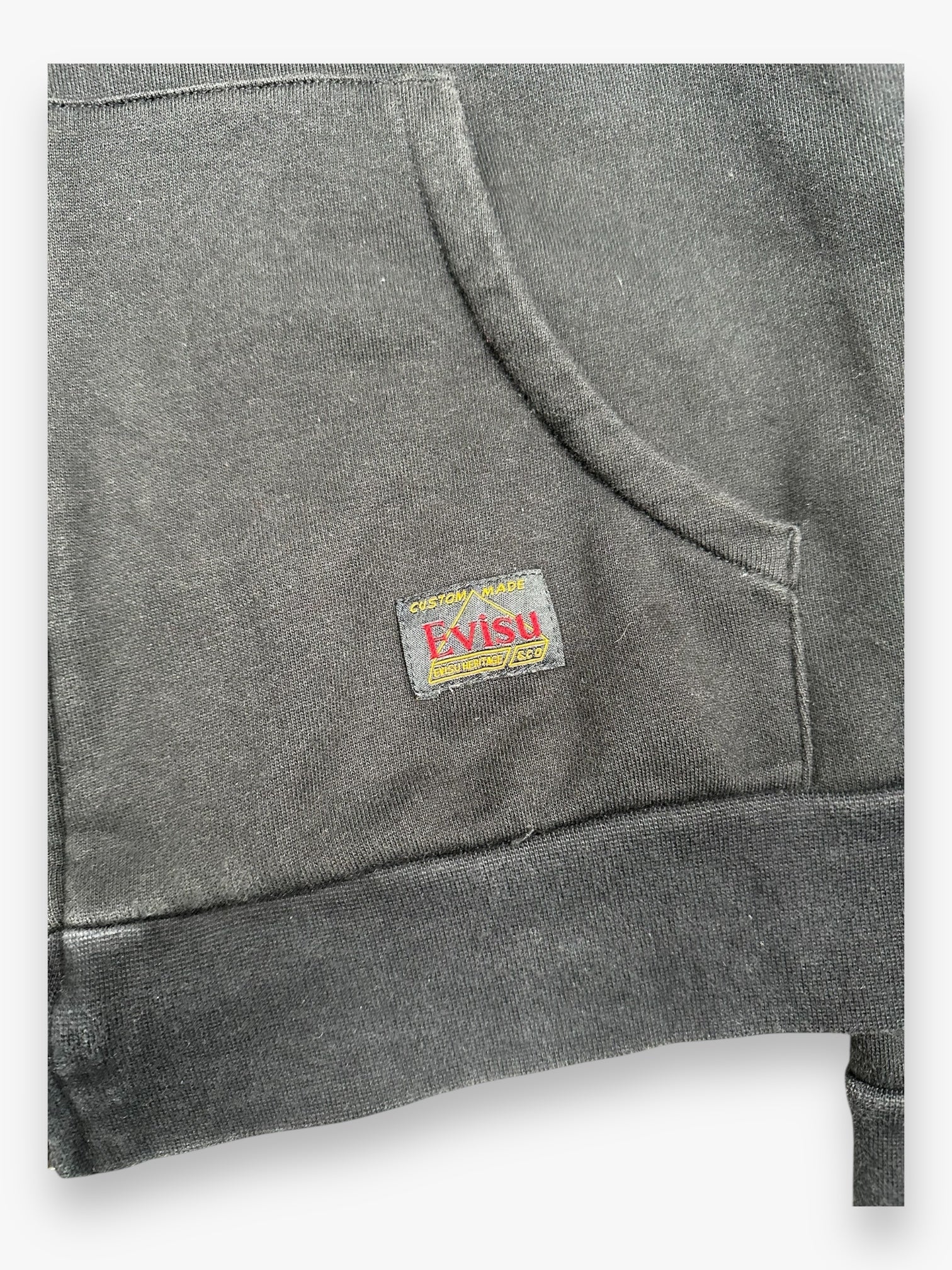 Evisu Zip Up Hoodie Black Red