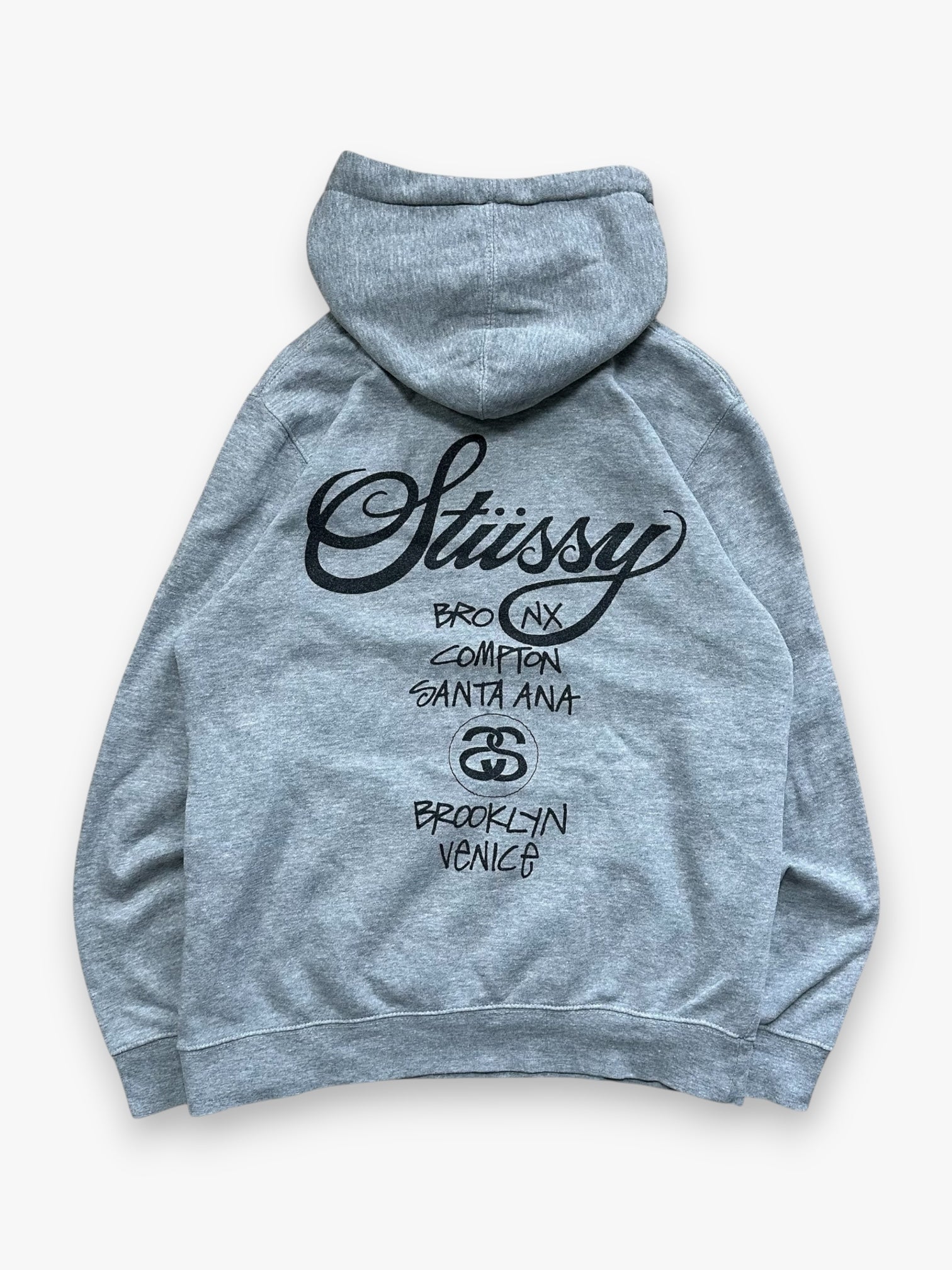 Sweatshirt Hoodie Stussy International Grey Vintage