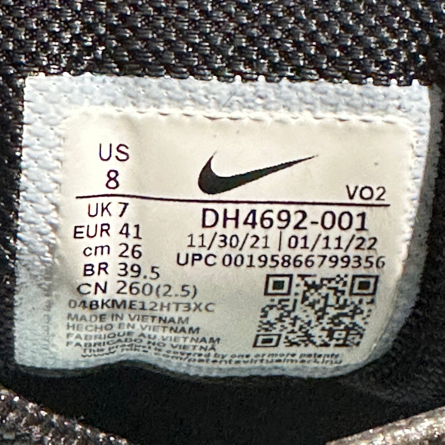 EU41 - US8 - UK7 • Air Terra Hot Step NOCTA Triple Black