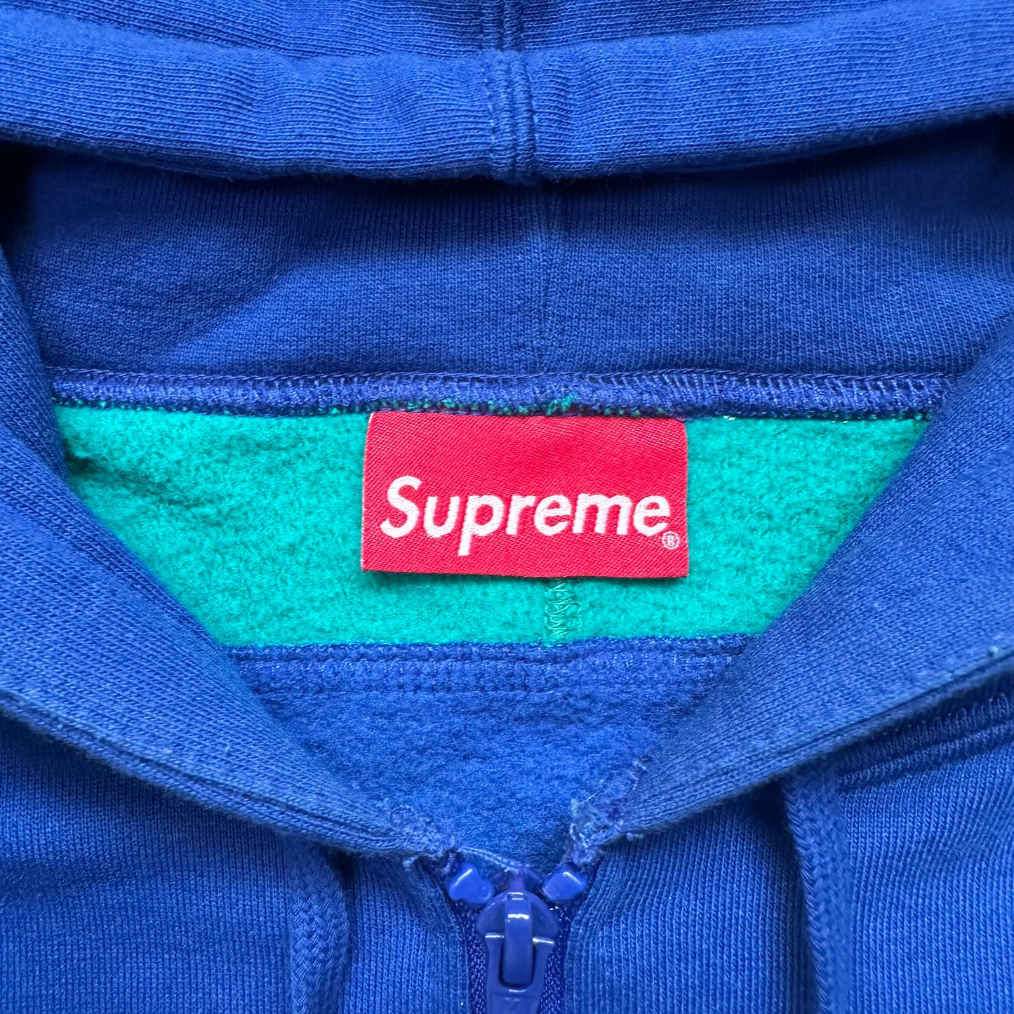 Sweatshirt Hoodie Zip Supreme Color Royal SS20 (M)