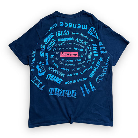 Tee Supreme Spiral Navy SS21 (L)