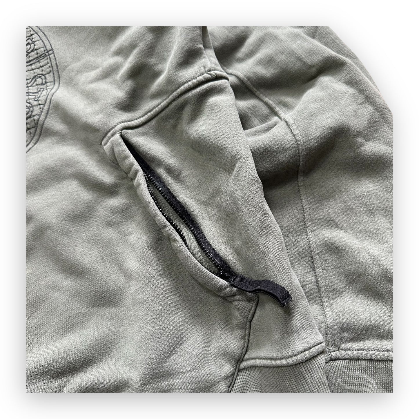 Sweatshirt Hoodie Stone Island Kaki (L)