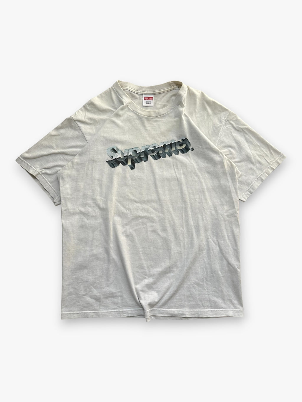 Tee Supreme Chrome Logo White SS20