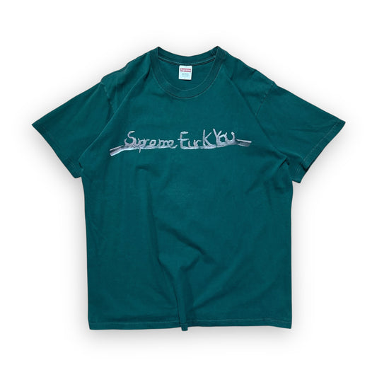 Tee Supreme Fuck You Dark Green FW18 (L)