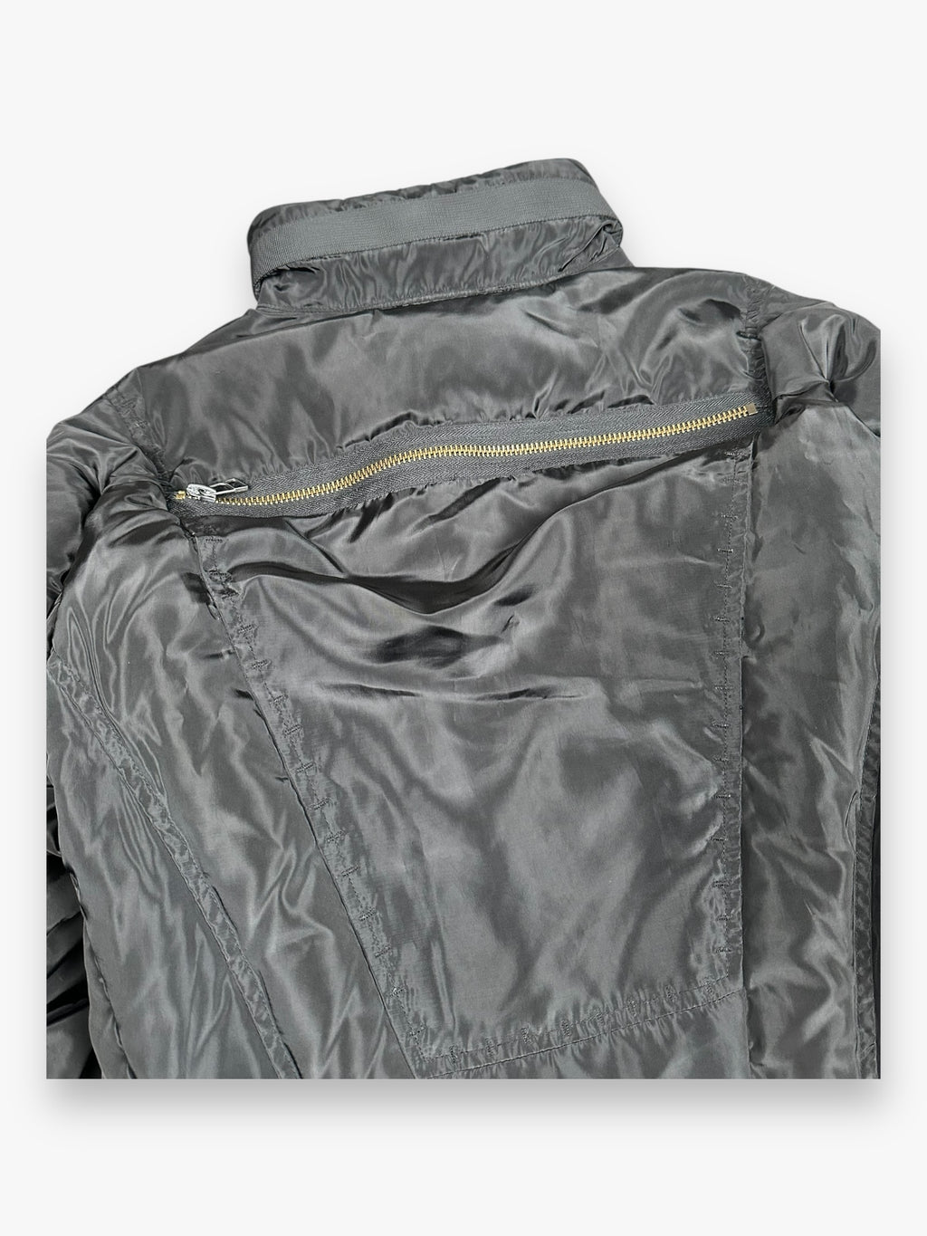 Puffer Jacket Marithe + Francois Girbaud 6-Zip Black AW07