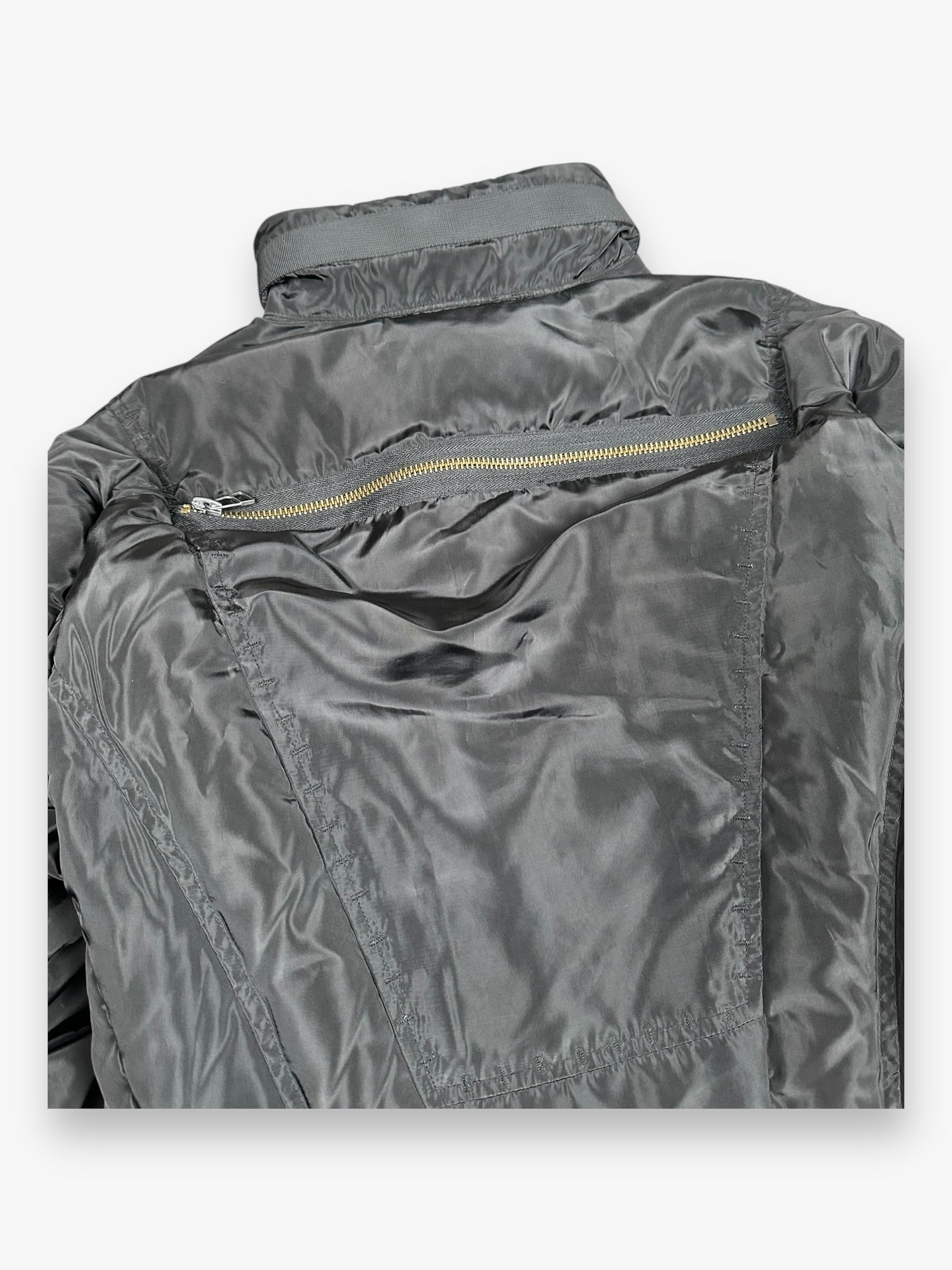 Puffer Jacket Marithe + Francois Girbaud 6-Zip Black AW07