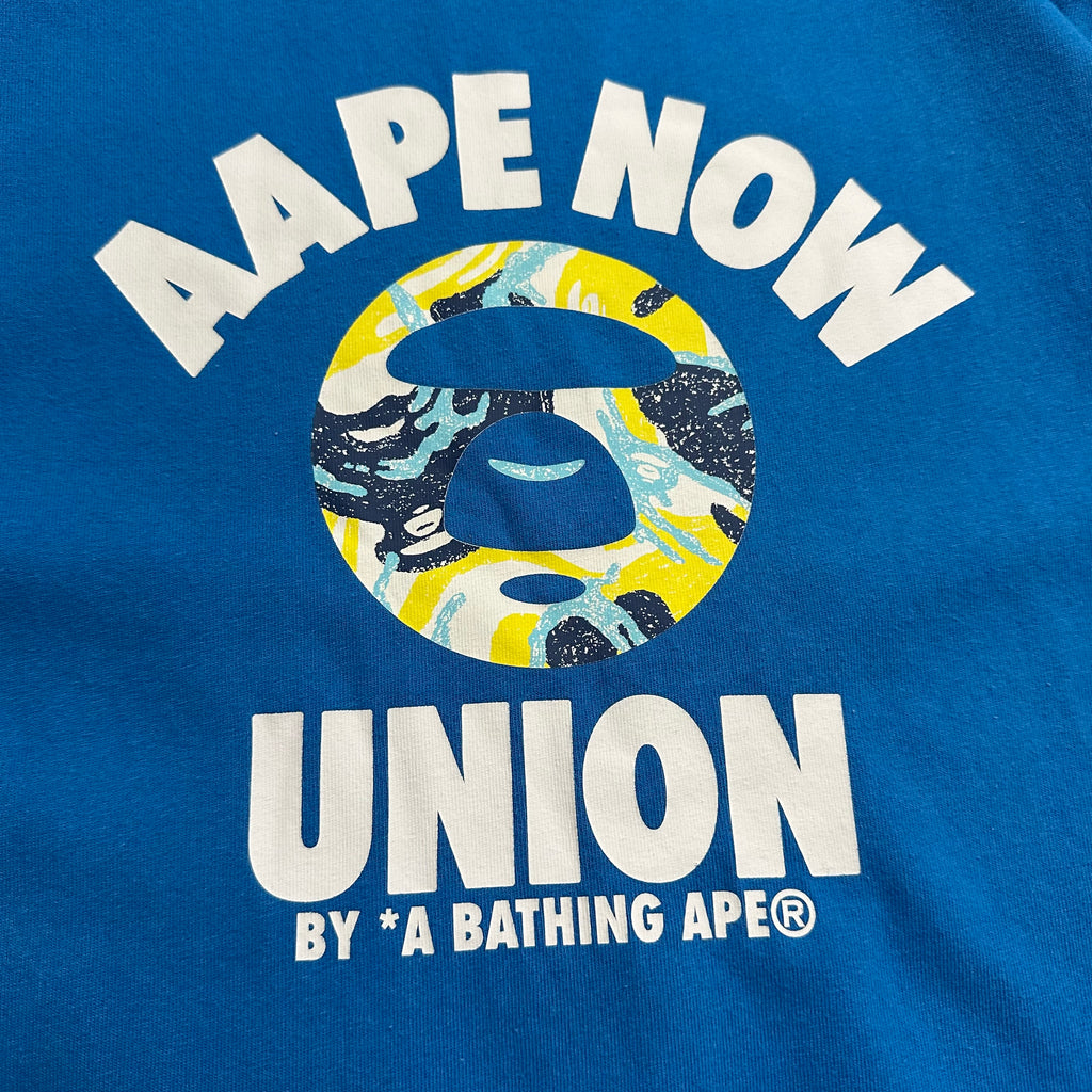 Tee BAPE AAPE Now Union Blue