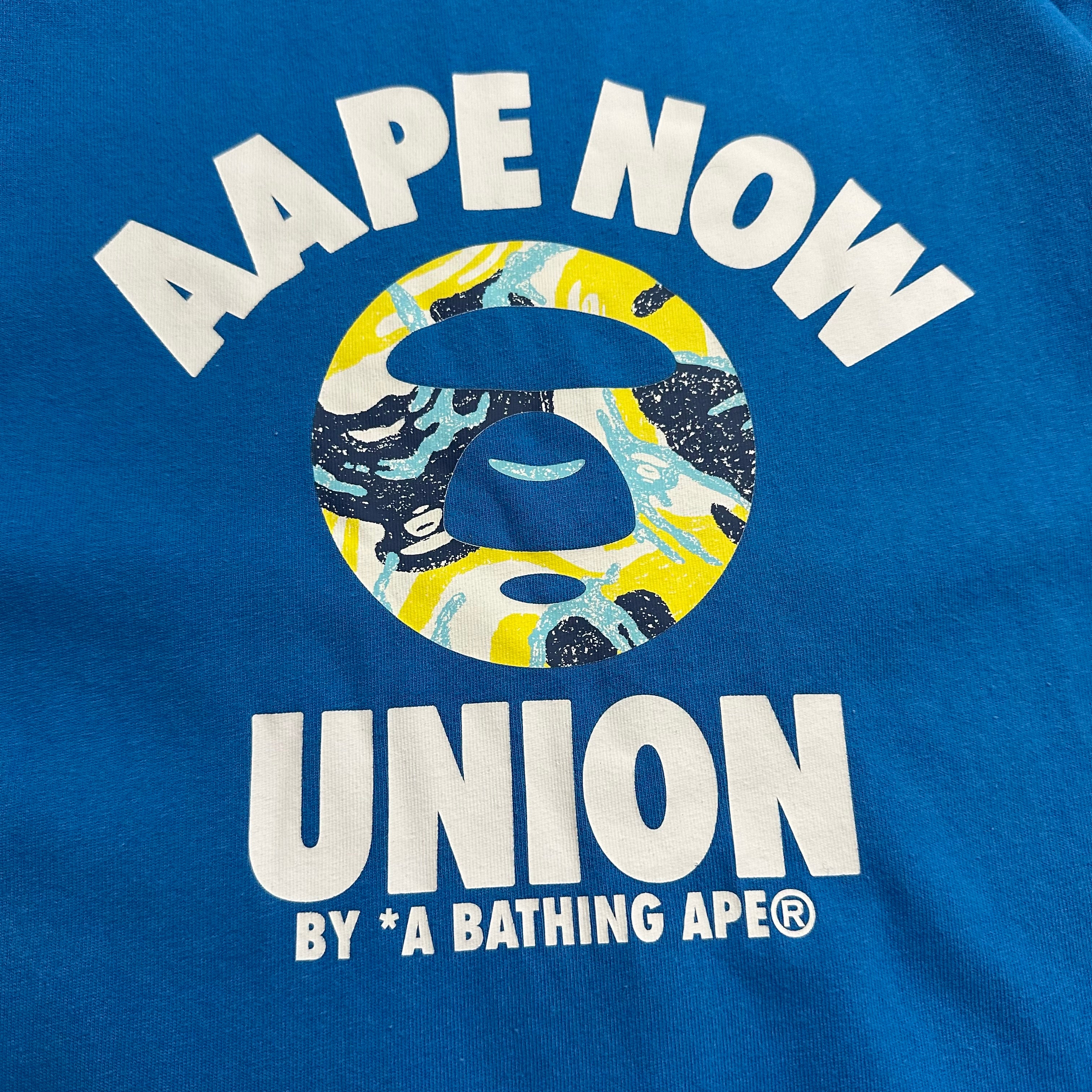 Tee BAPE AAPE Now Union Blue