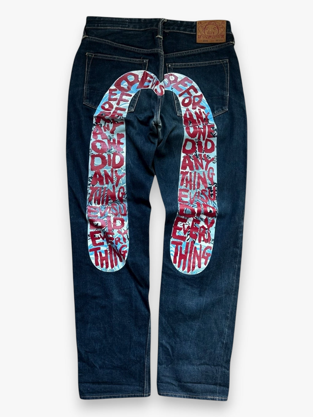 Jeans Evisu Daicock Lot 2000 Red/Blue