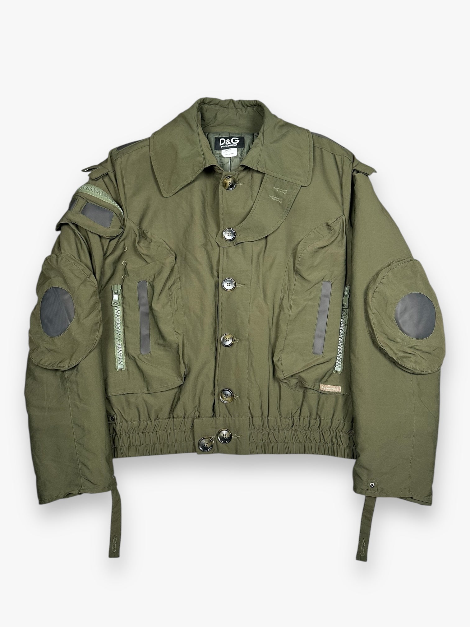 Jacket Dolce & Gabbana Aviator Bomber Goggle Olive AW2003