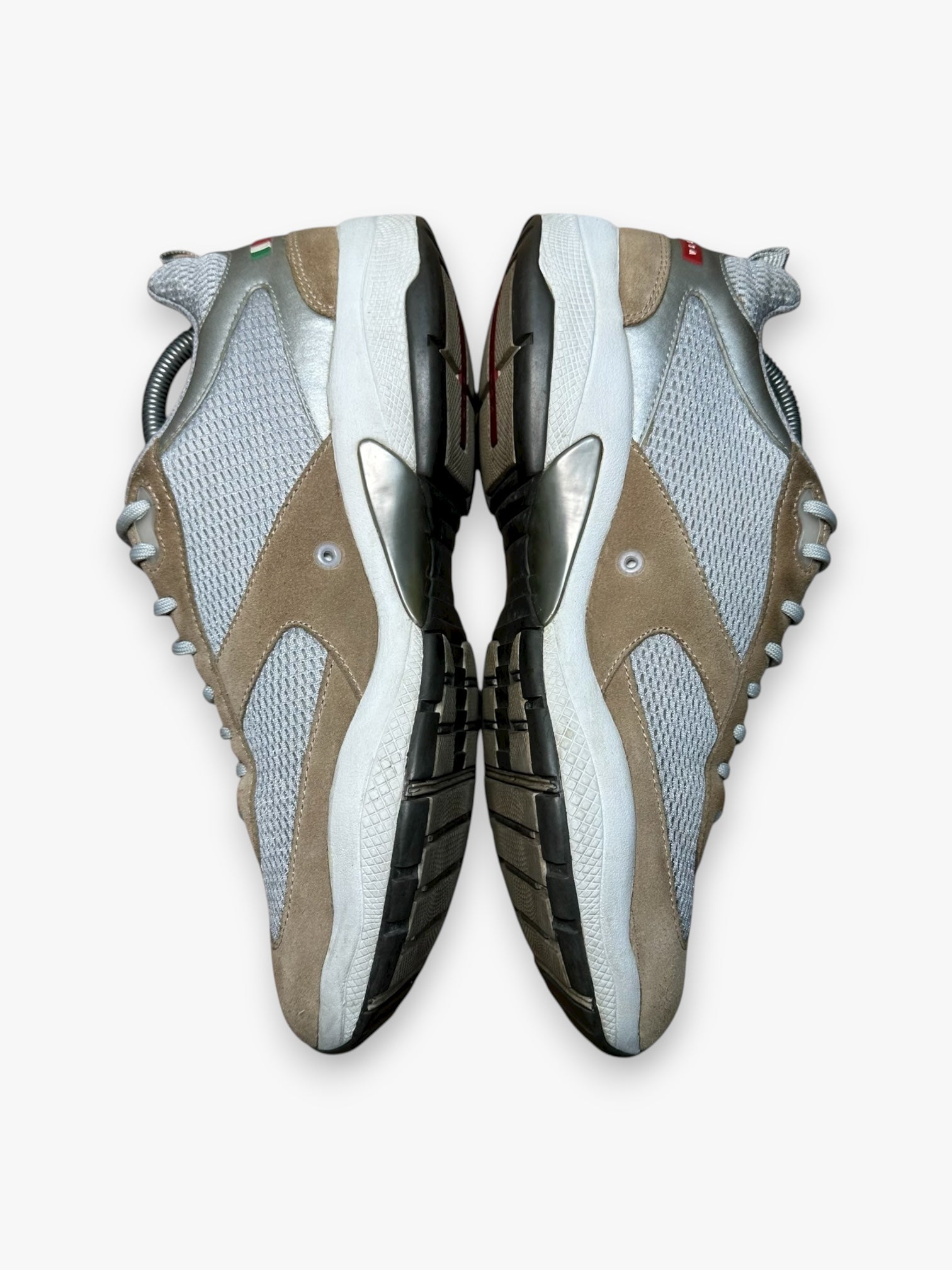 Prada Luna Rossa White Brown vintage