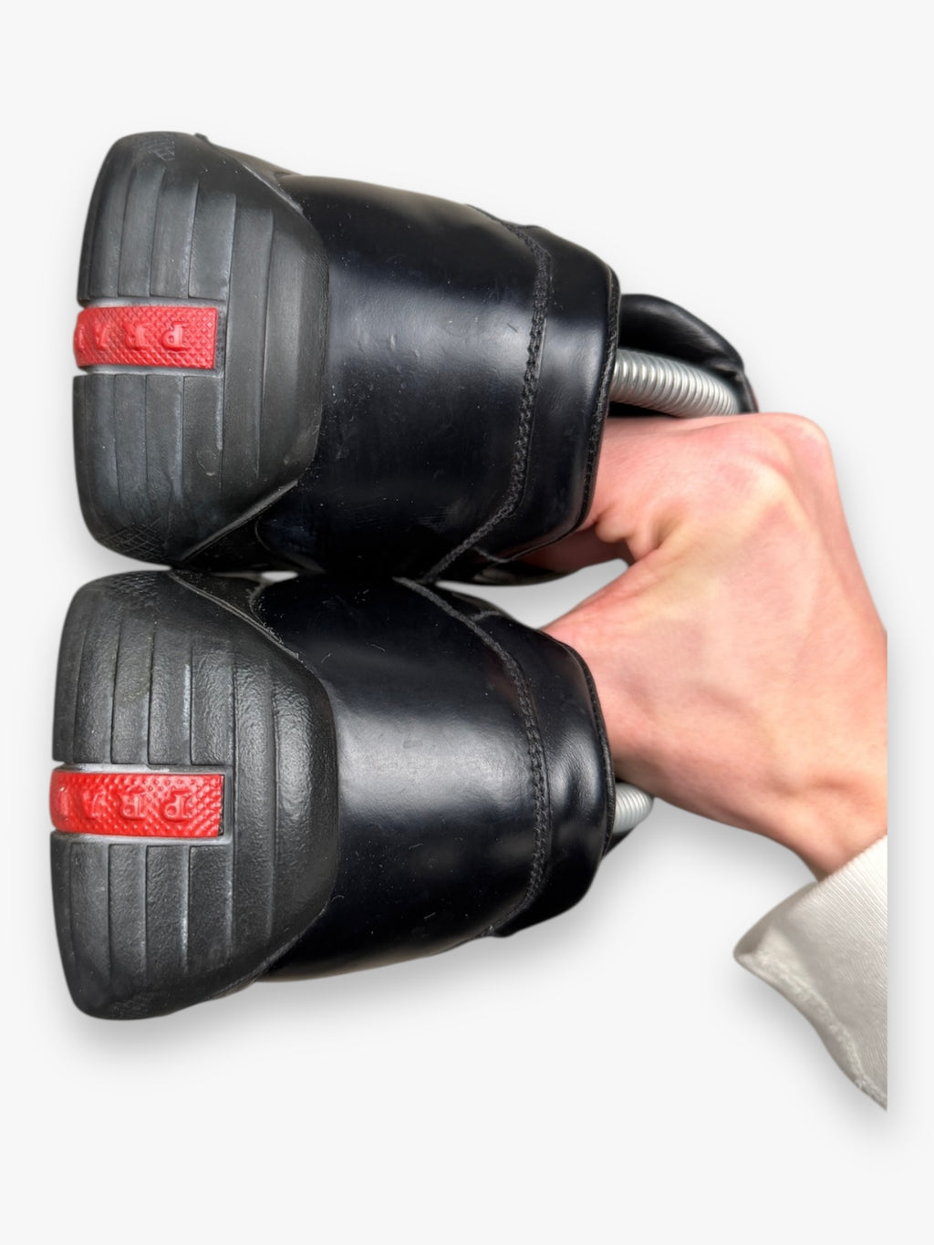 Prada America's Cup Hybrid Loafers Leather Black