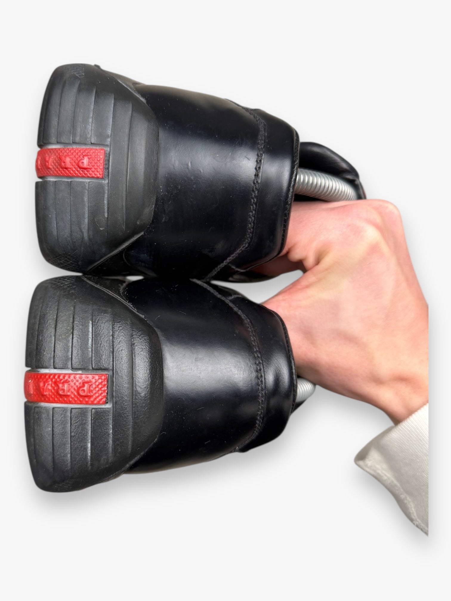 Prada America’s Cup Hybrid Loafers Leather Black