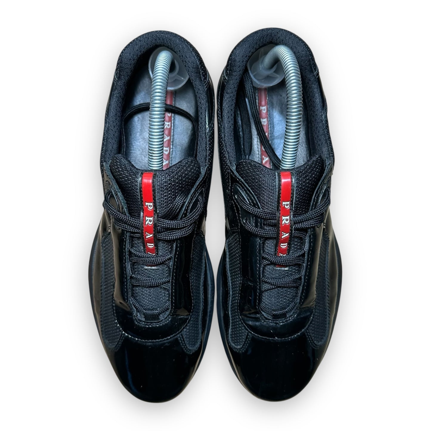 EU41 - US8 - UK7 • Prada America’s Cup Patent Black vintage