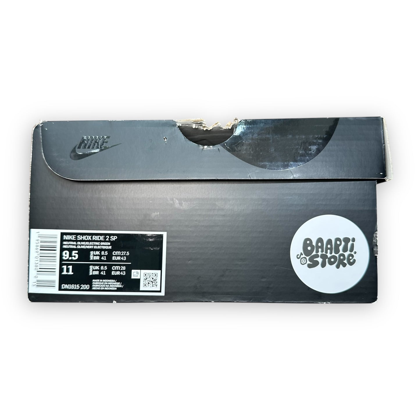 EU43 - US9.5 - UK8.5 • Shox Ride 2 Supreme Olive
