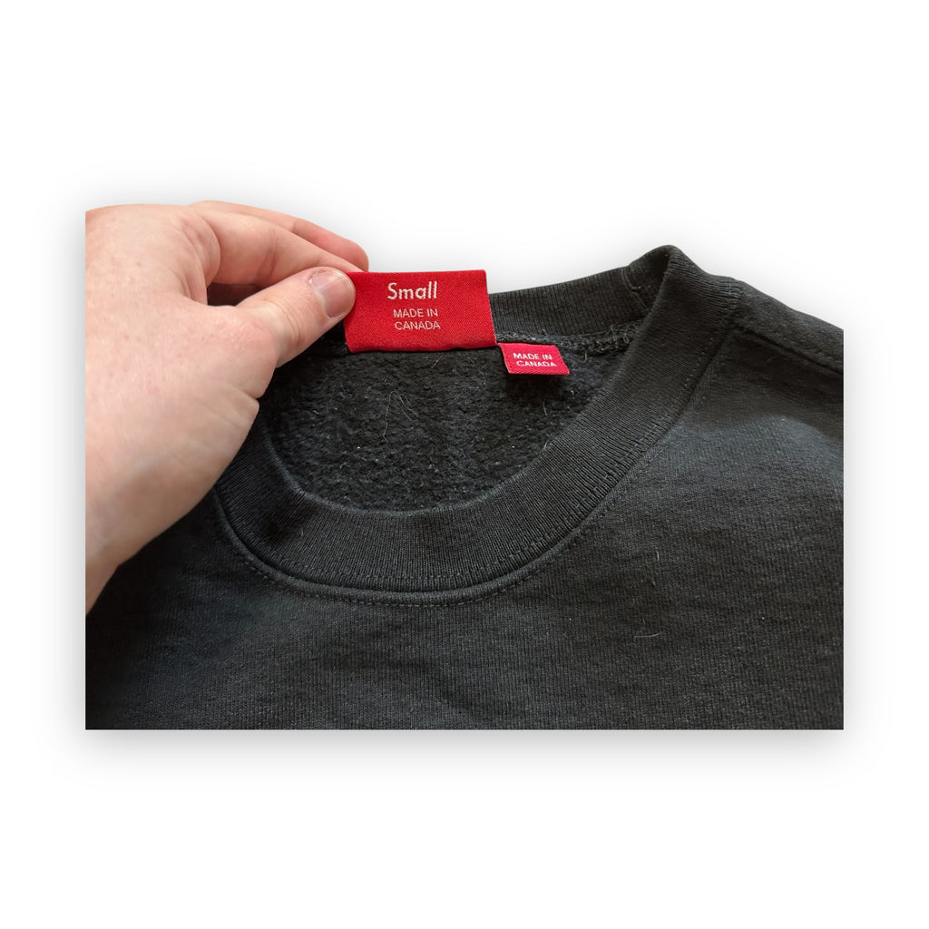 Supreme Overlap Crewneck Sweatshirt Black SS22