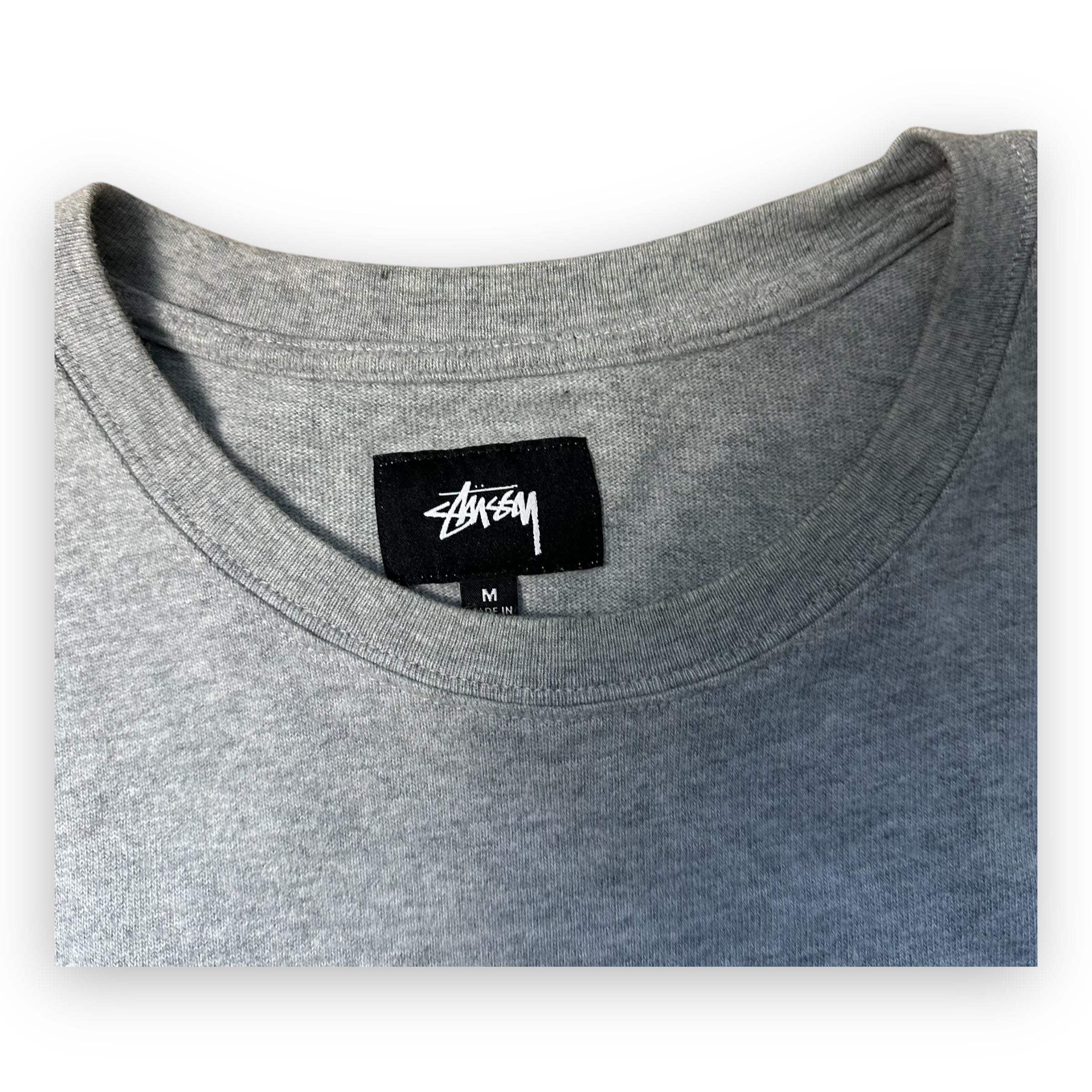 Tee Longsleeve Stussy Kent Football Grey