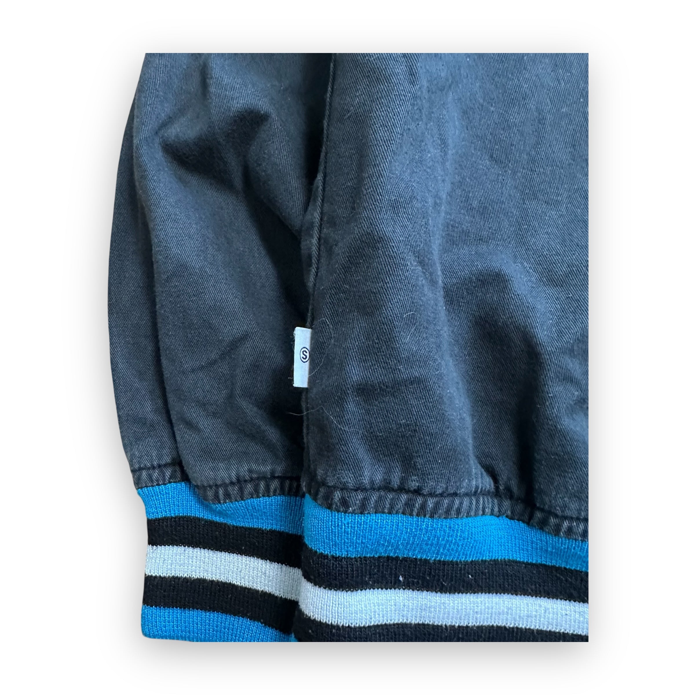 Jacket Stussy Bomber University Black Blue vintage