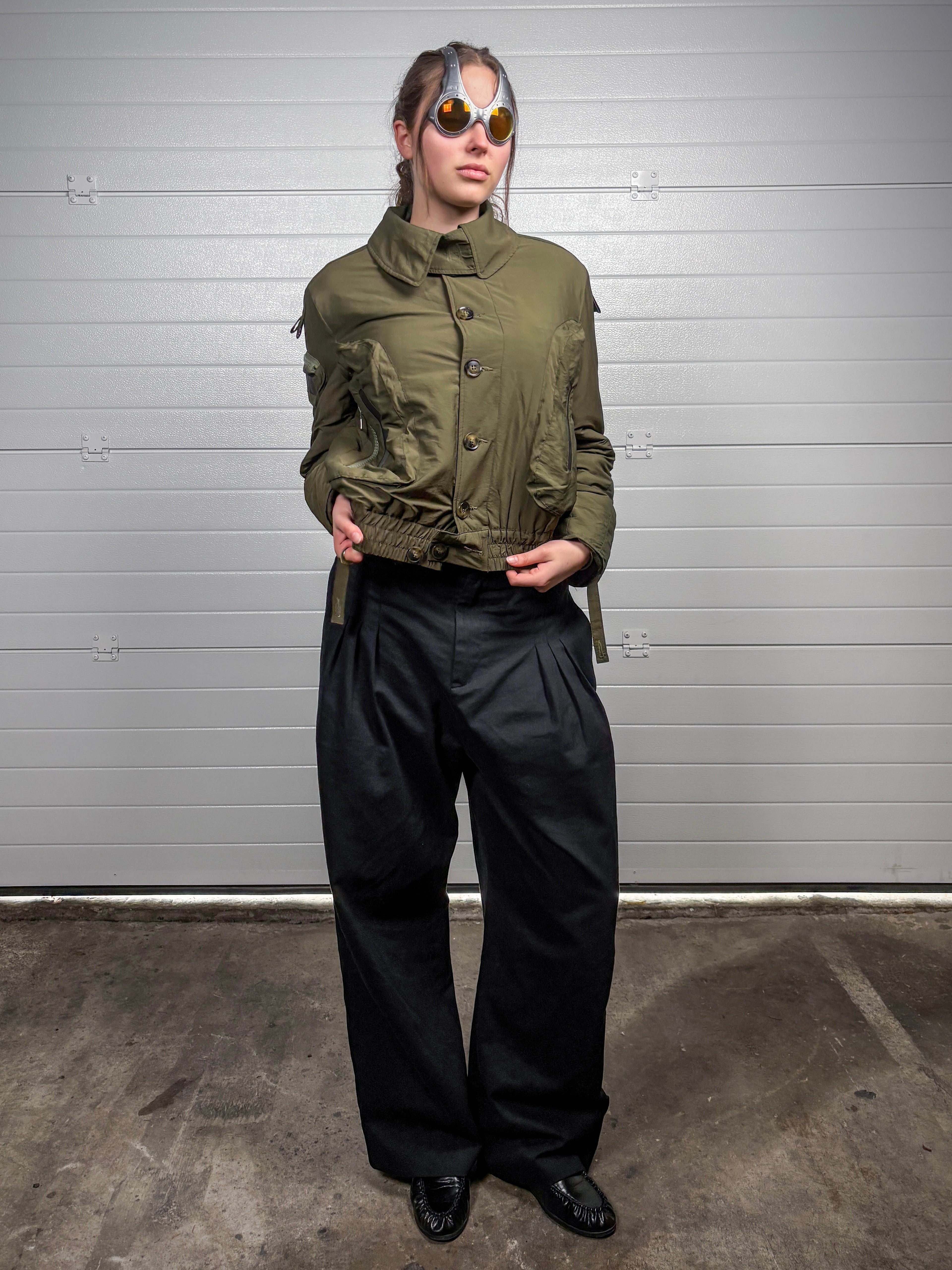 Jacket Dolce & Gabbana Aviator Bomber Goggle Olive AW2003