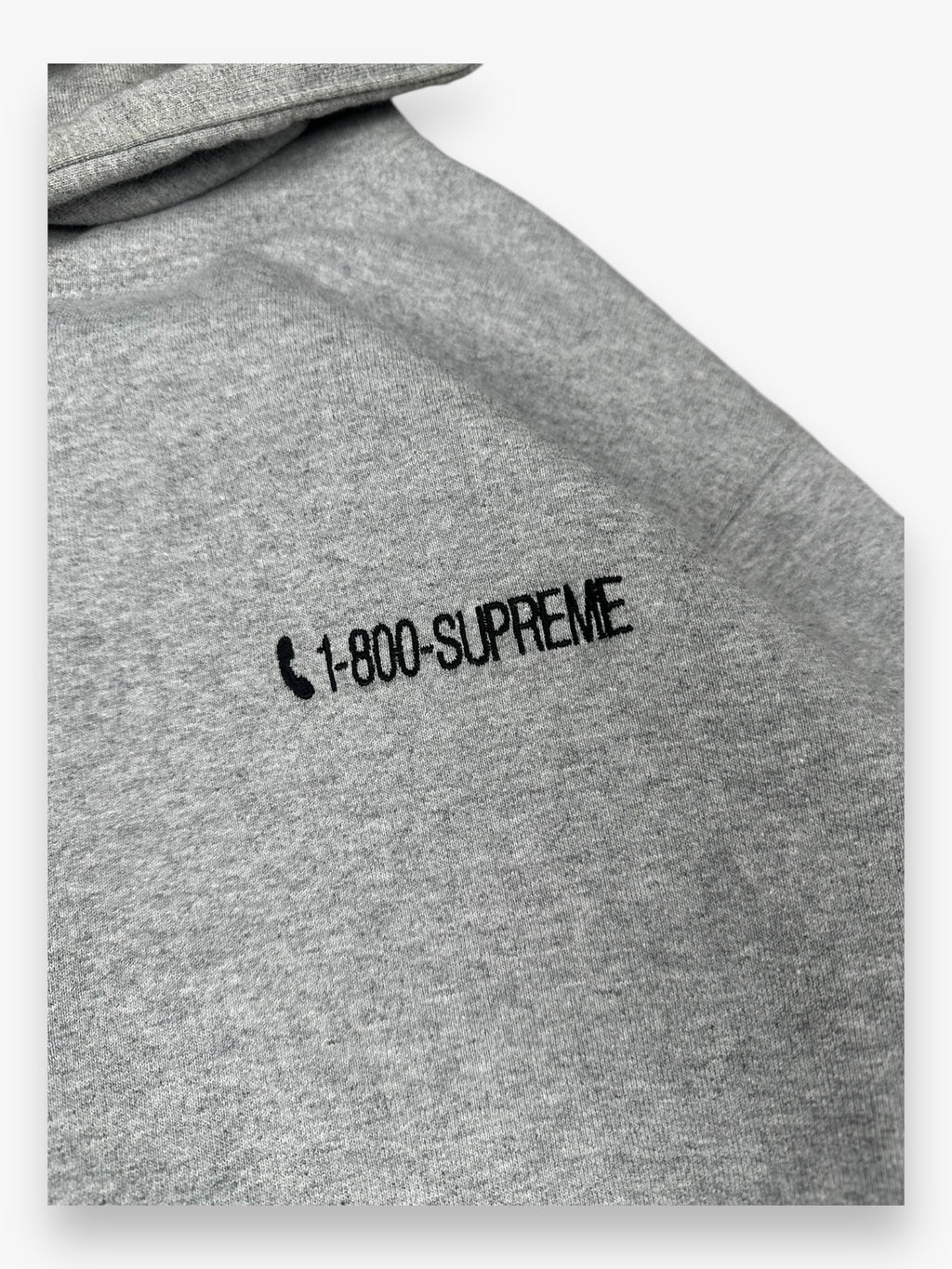 Sweatshirt Hoodie Supreme 1-800 Grey FW19
