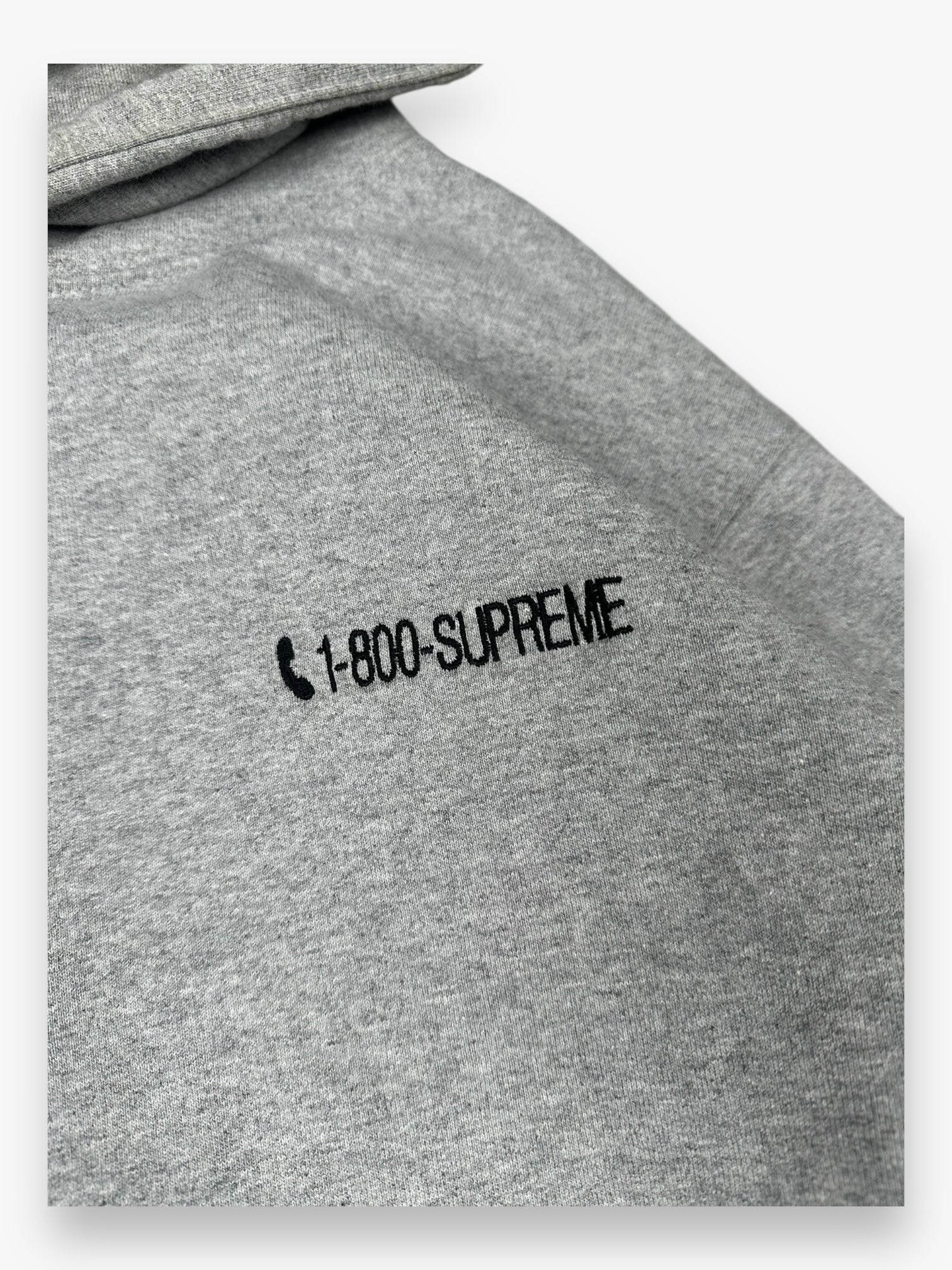 Sweatshirt Hoodie Supreme 1-800 Grey FW19