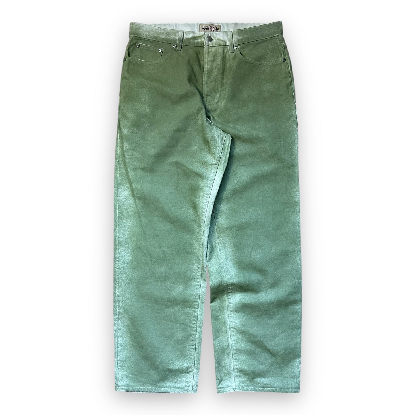 Pant Stussy Big Ol Baggy Denim Green Faded (S)