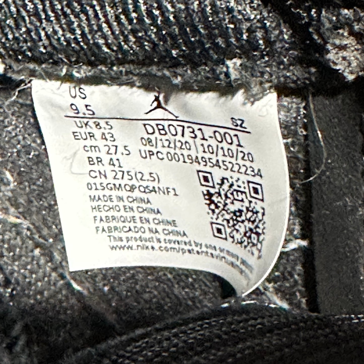 EU43 - US9.5 - UK8.5 • Jordan 5 Retro Anthracite