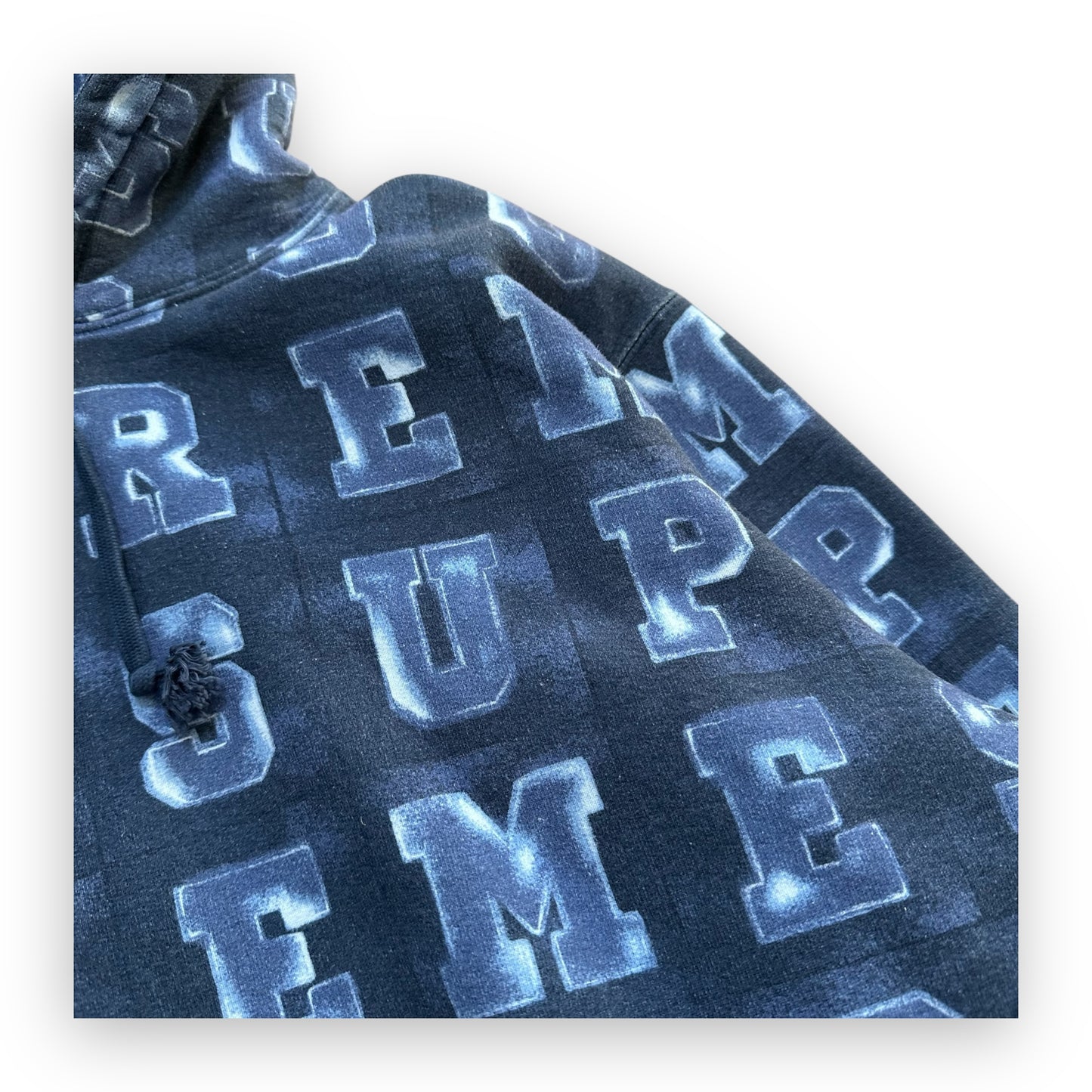Sweatshirt Hoodie Supreme Blocks Navy SS20 (M)