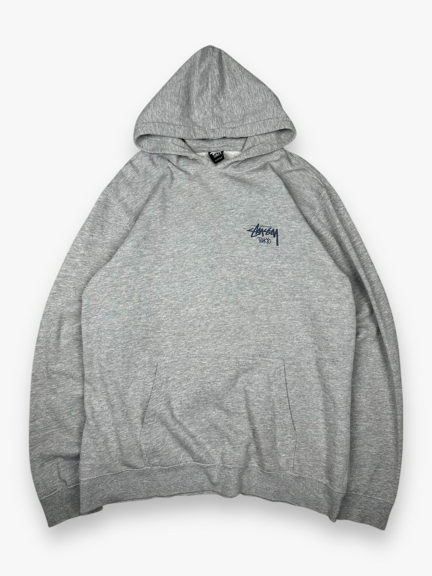Sweatshirt Hoodie Stussy Tokyo Grey Navy vintage