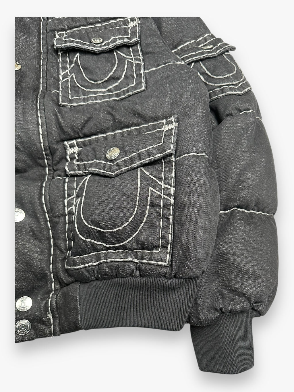 Supreme True Religion Puffer Jacket Black FW25