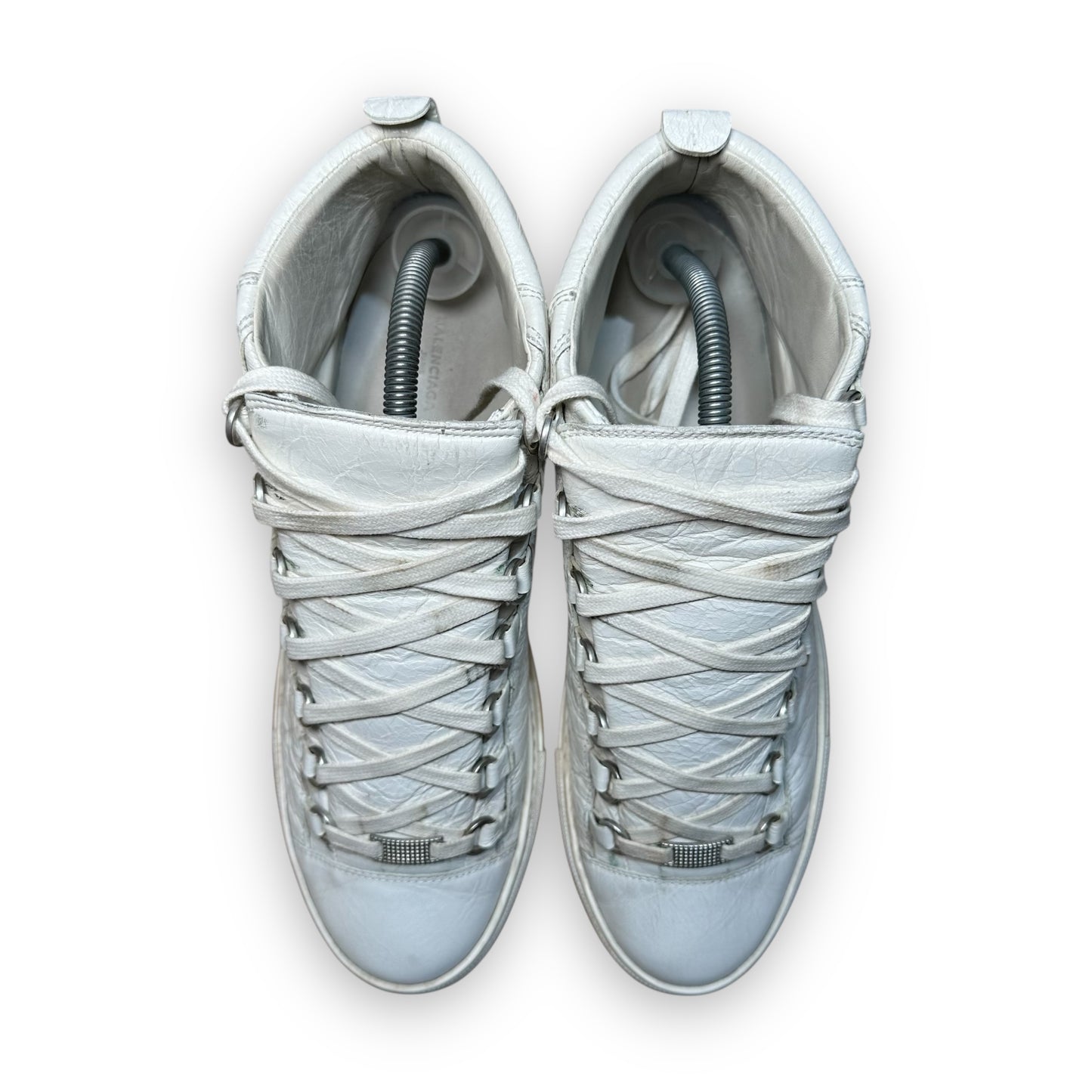 EU43 - US9.5 - UK8.5 • Balanciaga Arena High Leather White