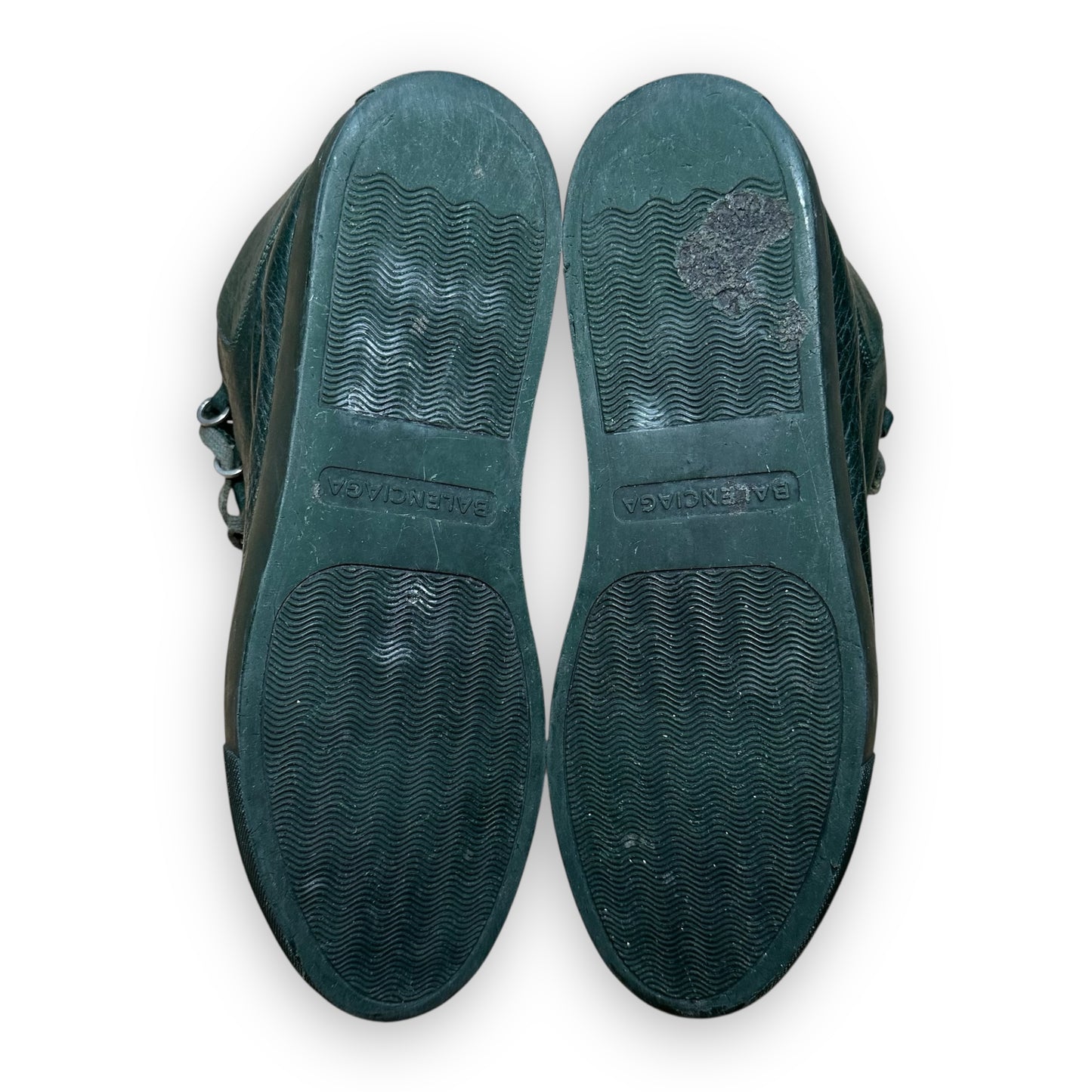 EU42.5 - US9 - UK8 • Balanciaga Arena High Leather Green