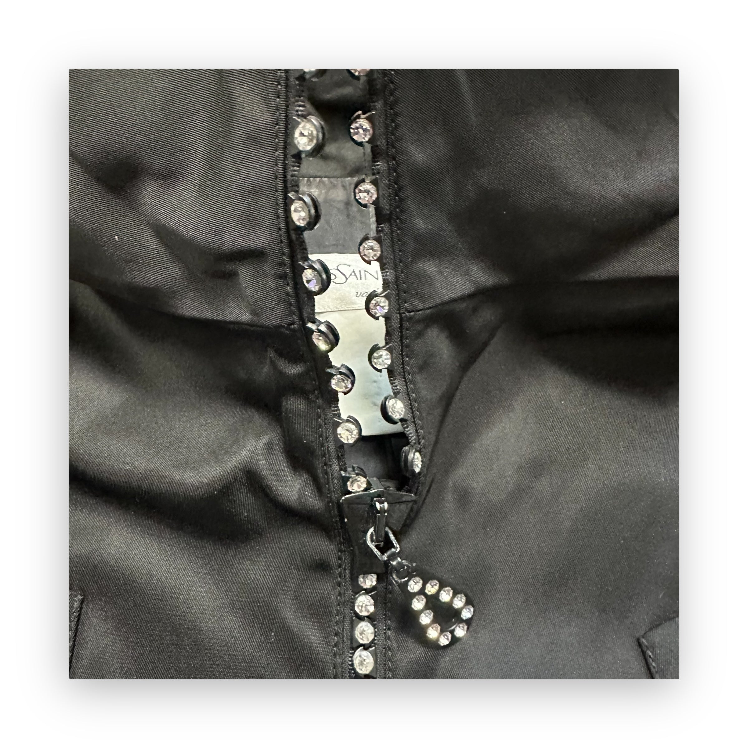 Jacket Yves Saint Laurent Strass Black vintage