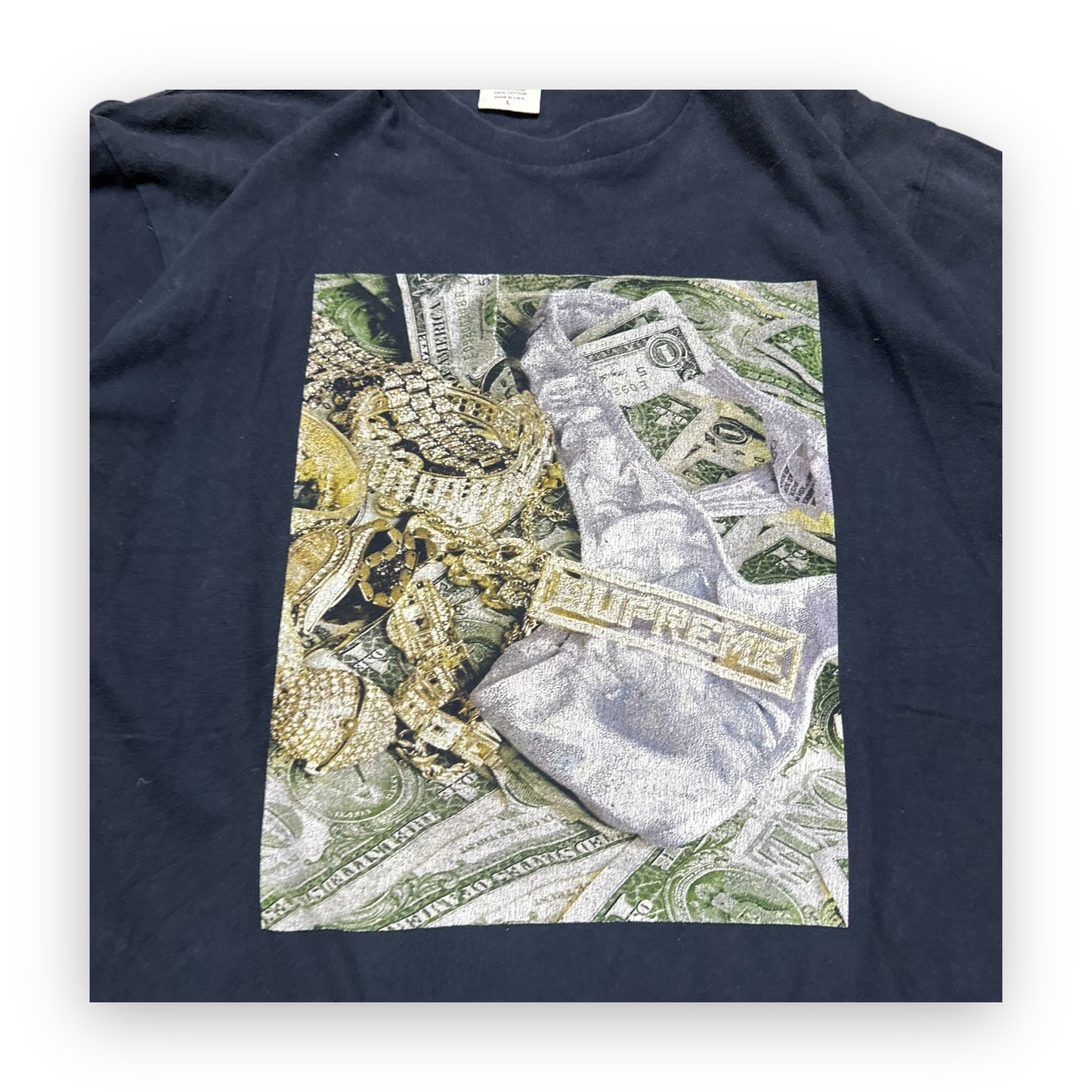 Tee Supreme Bling Navy SS20 (L)