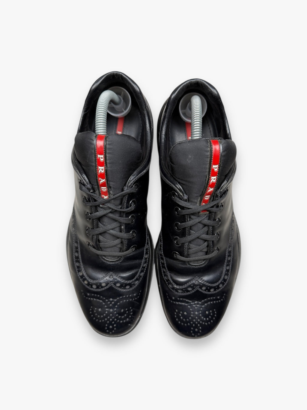 Prada America's Cup Hybrid Loafers Leather Black