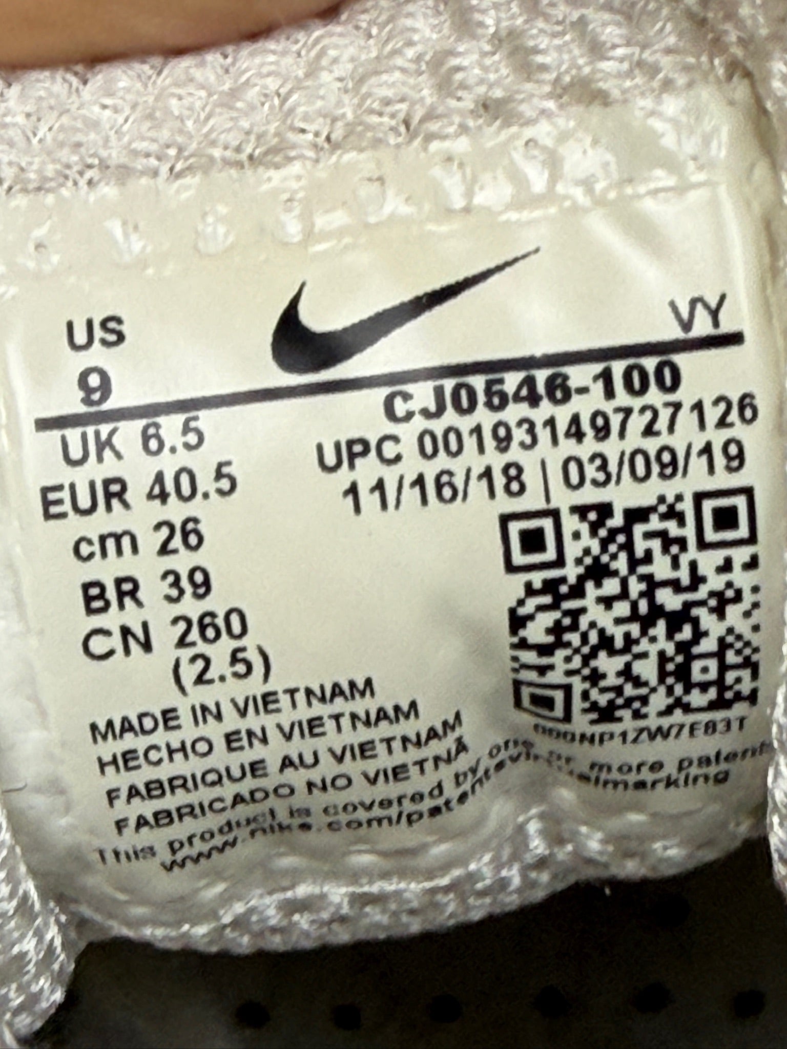 Shox TL Comme des Garcons White