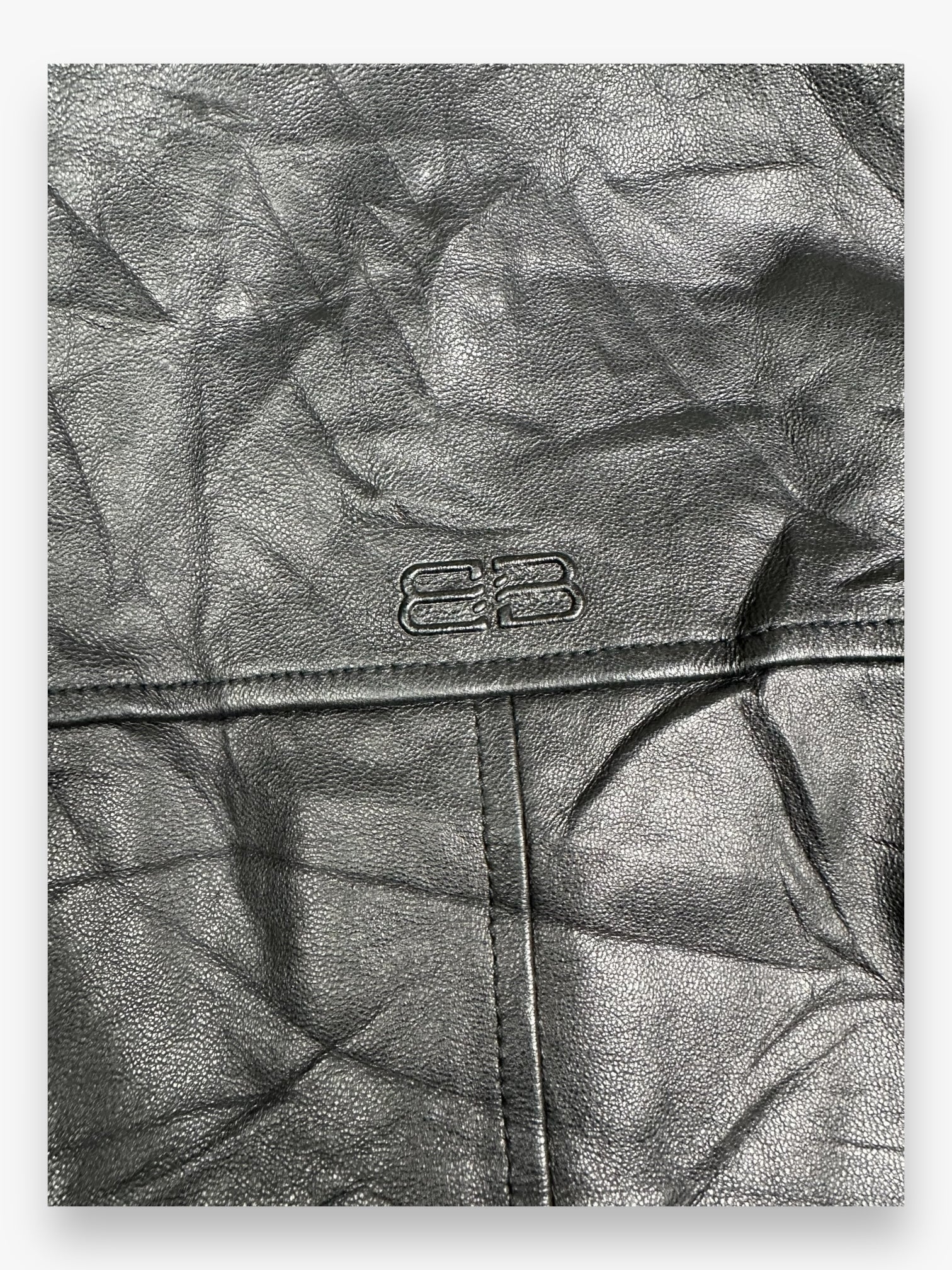 Balenciaga Leather Jacket Black AW1997